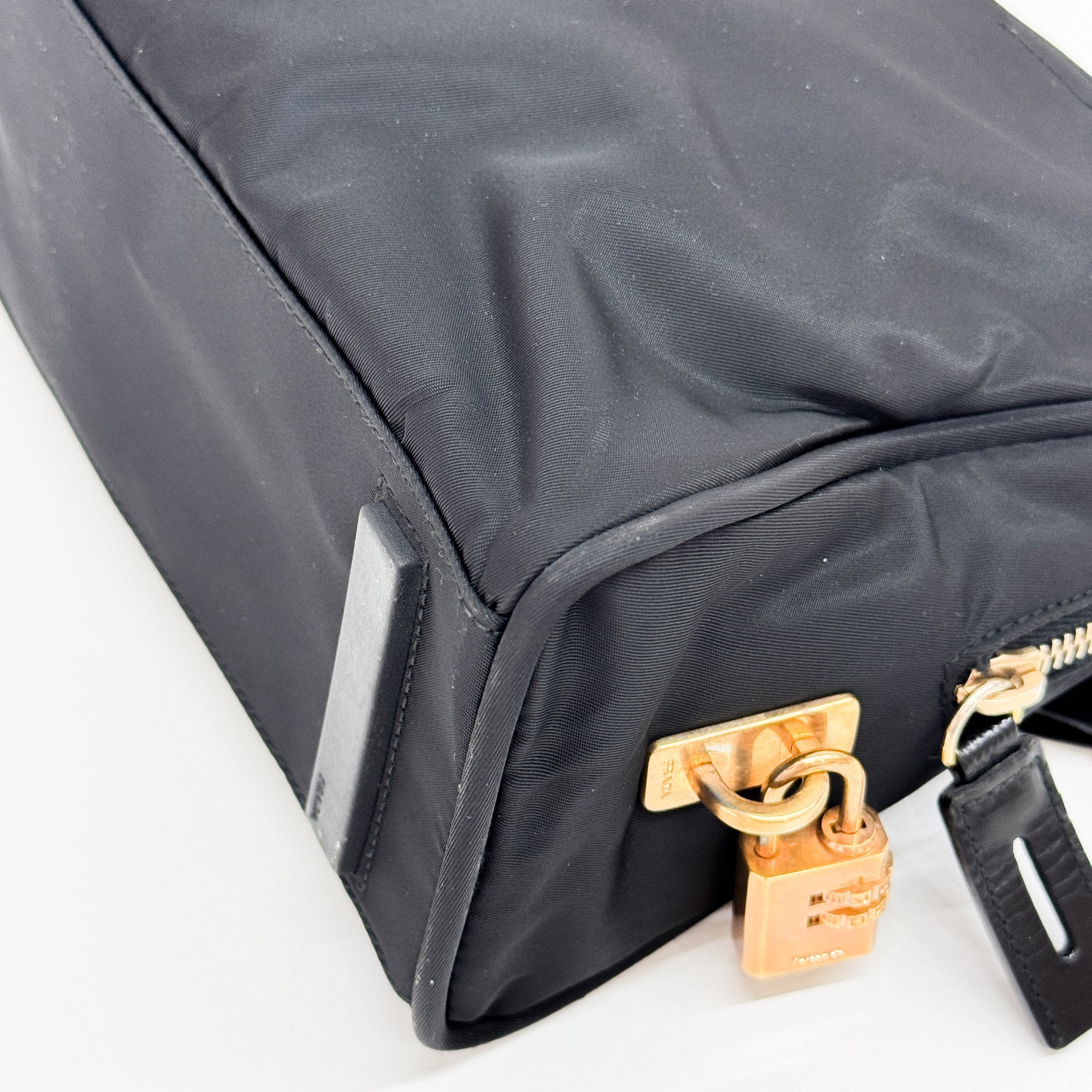 Black Nylon Shoulder Bag