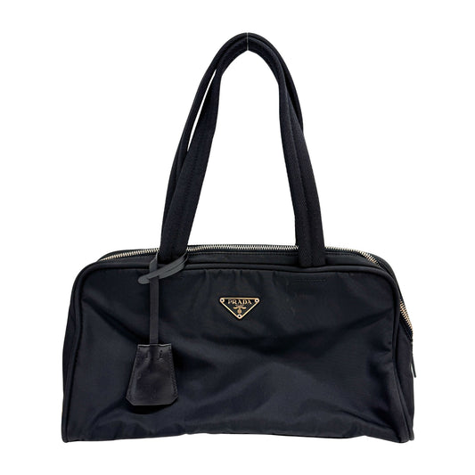 Black Nylon Shoulder Bag