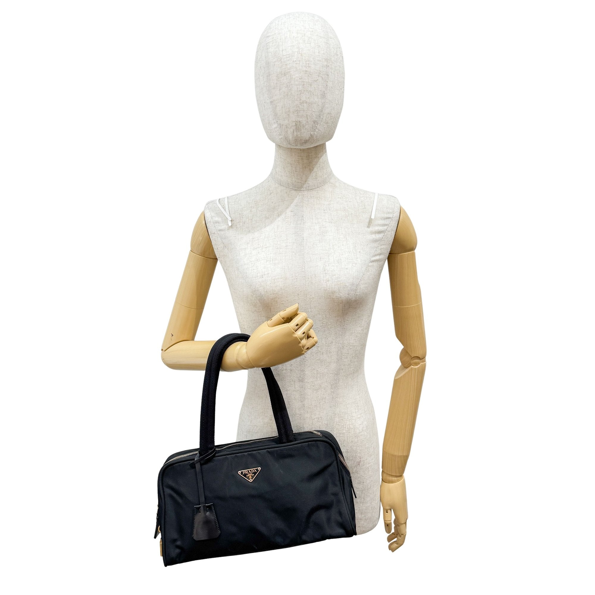 Black Nylon Shoulder Bag