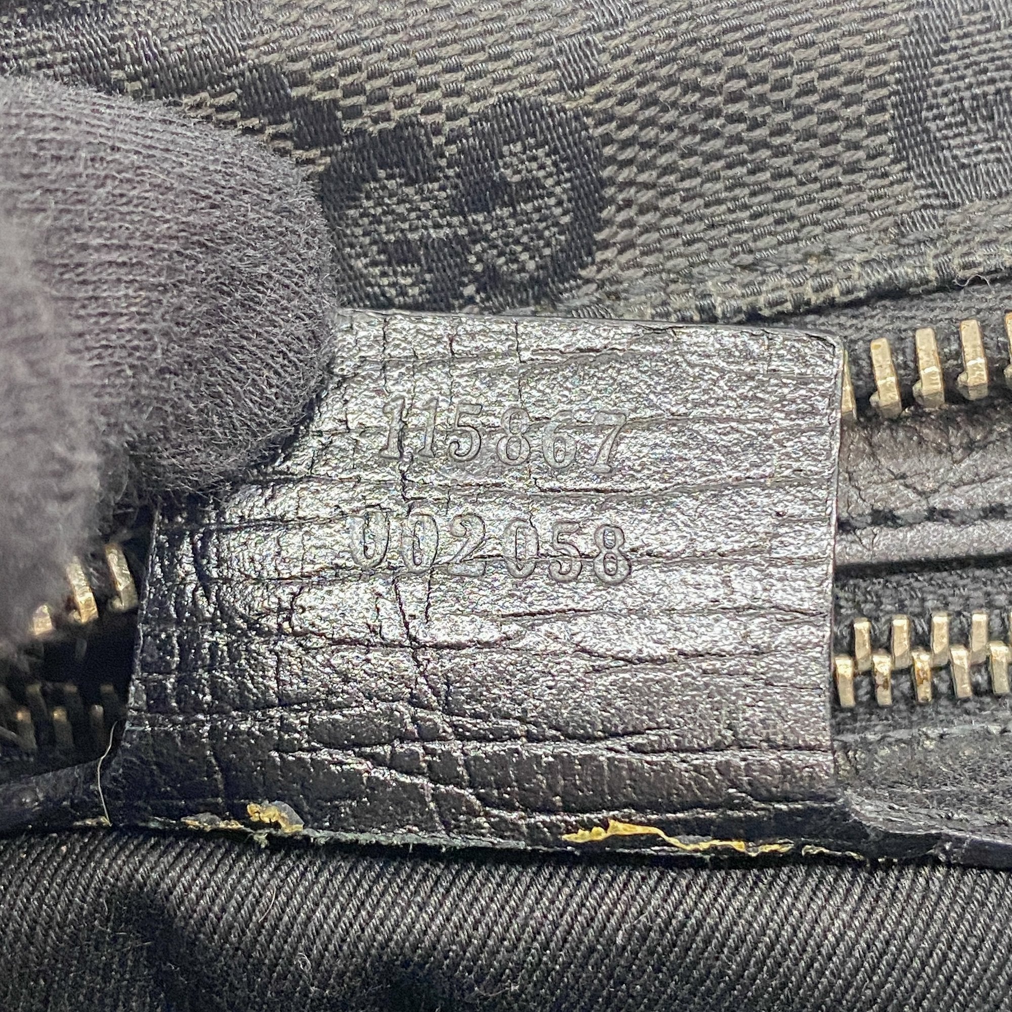 Horsebit Black GG Canvas Cotton Shoulder Bag