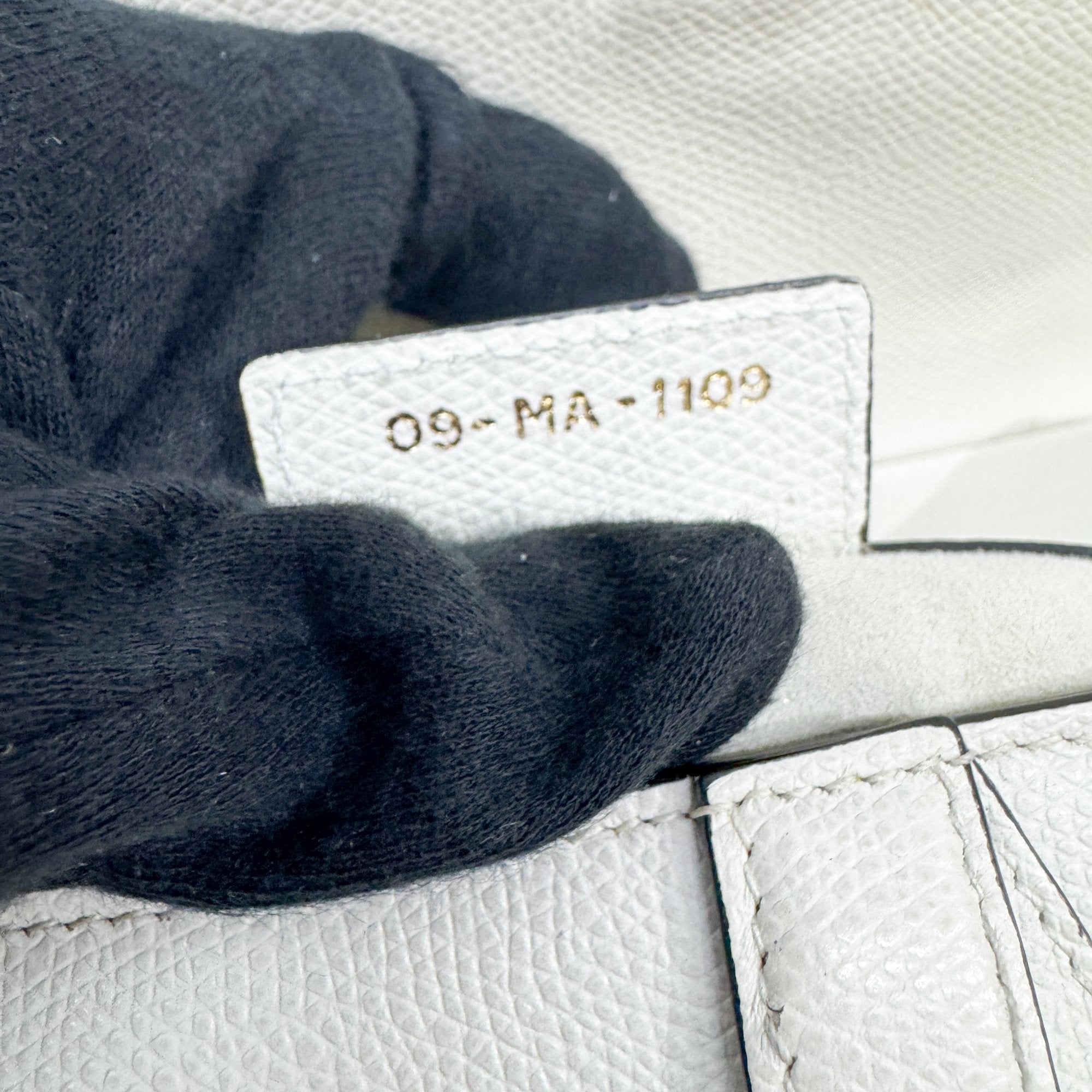 Saddle White Leather Shoulder Bag