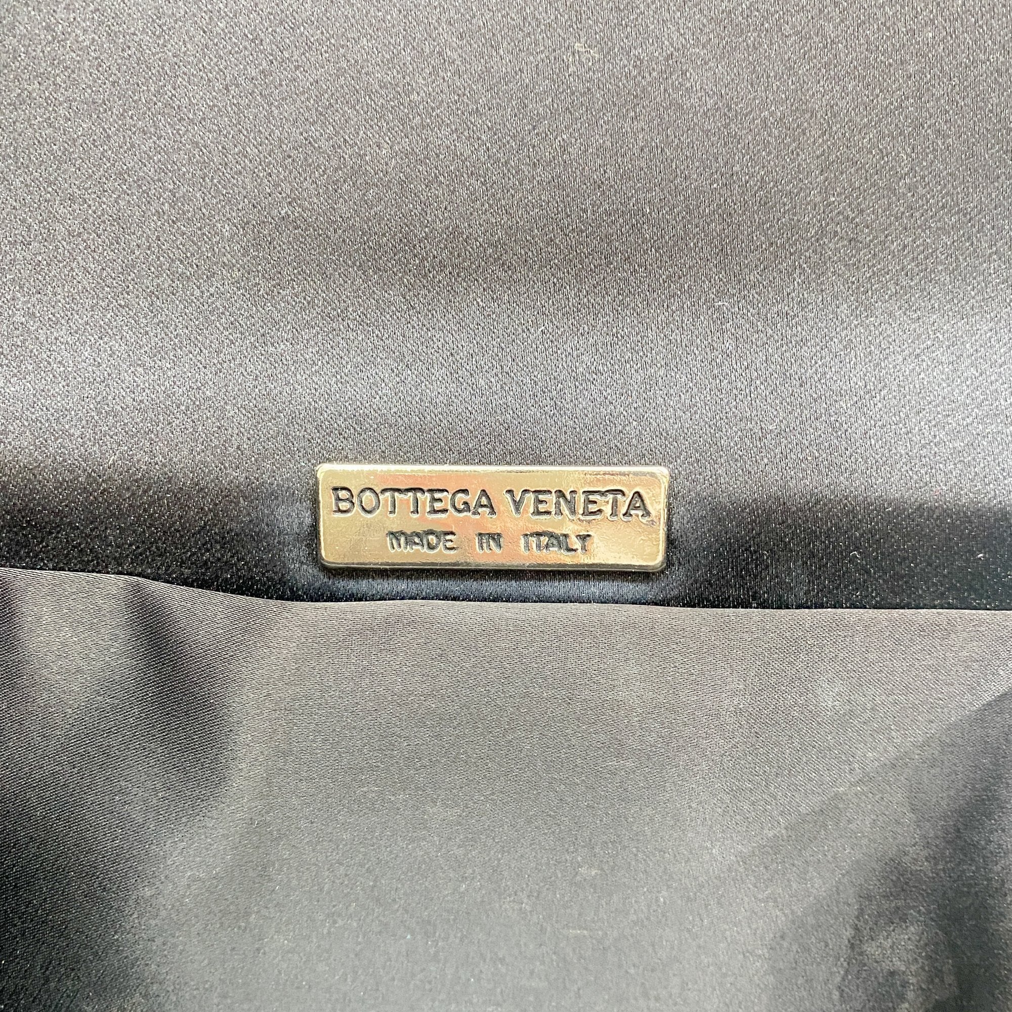 Black Satin Crossbody Bag