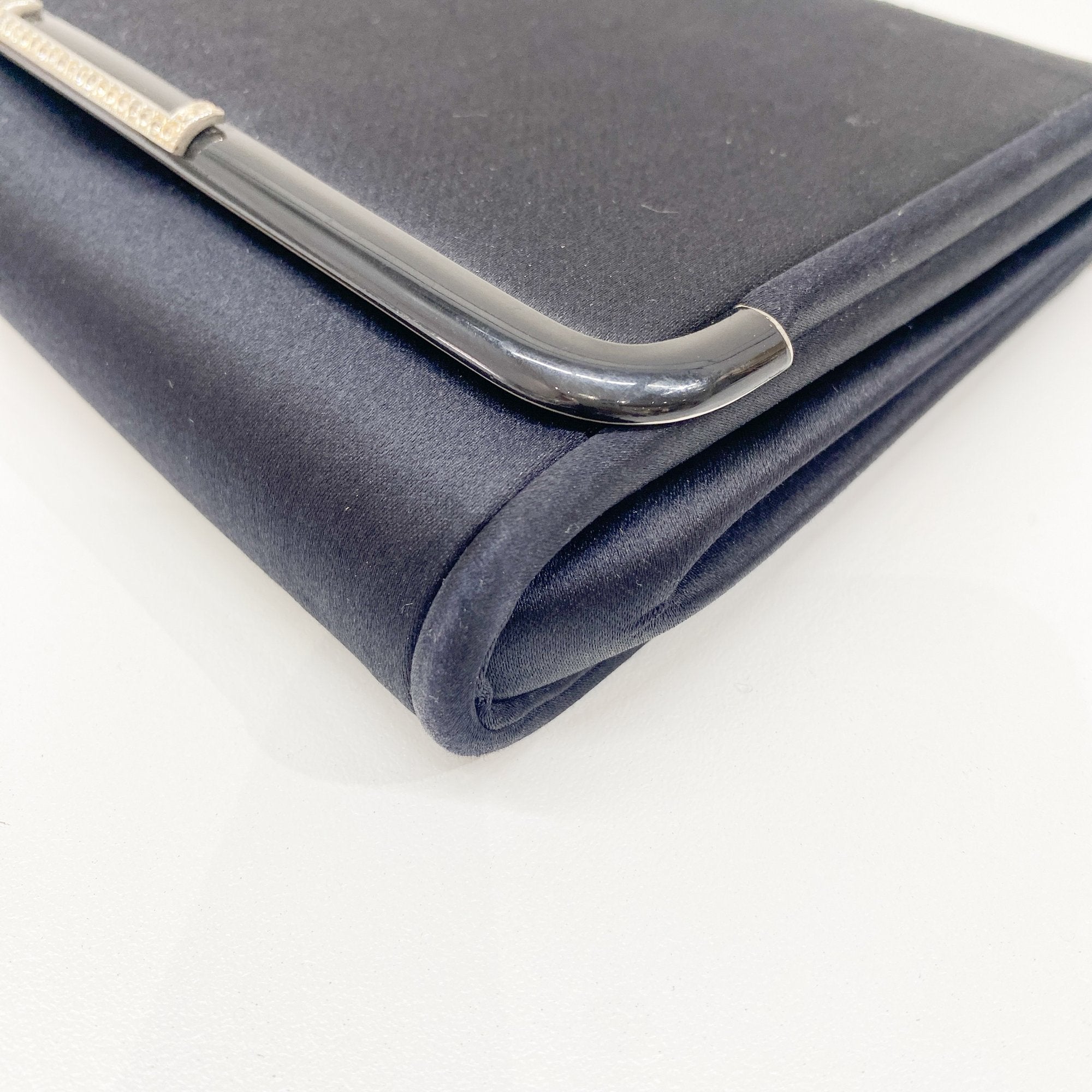 Black Satin Crossbody Bag