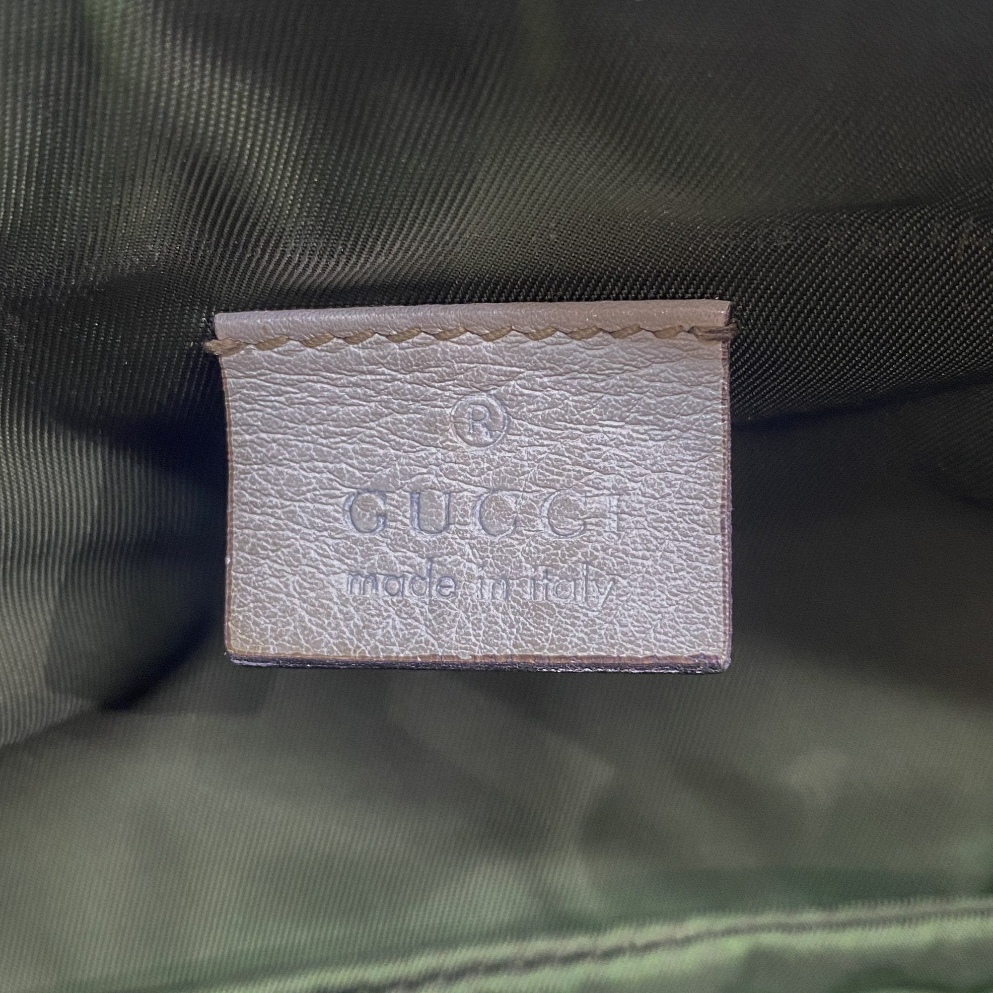 GG Brown Canvas Pochette Shoulder Bag