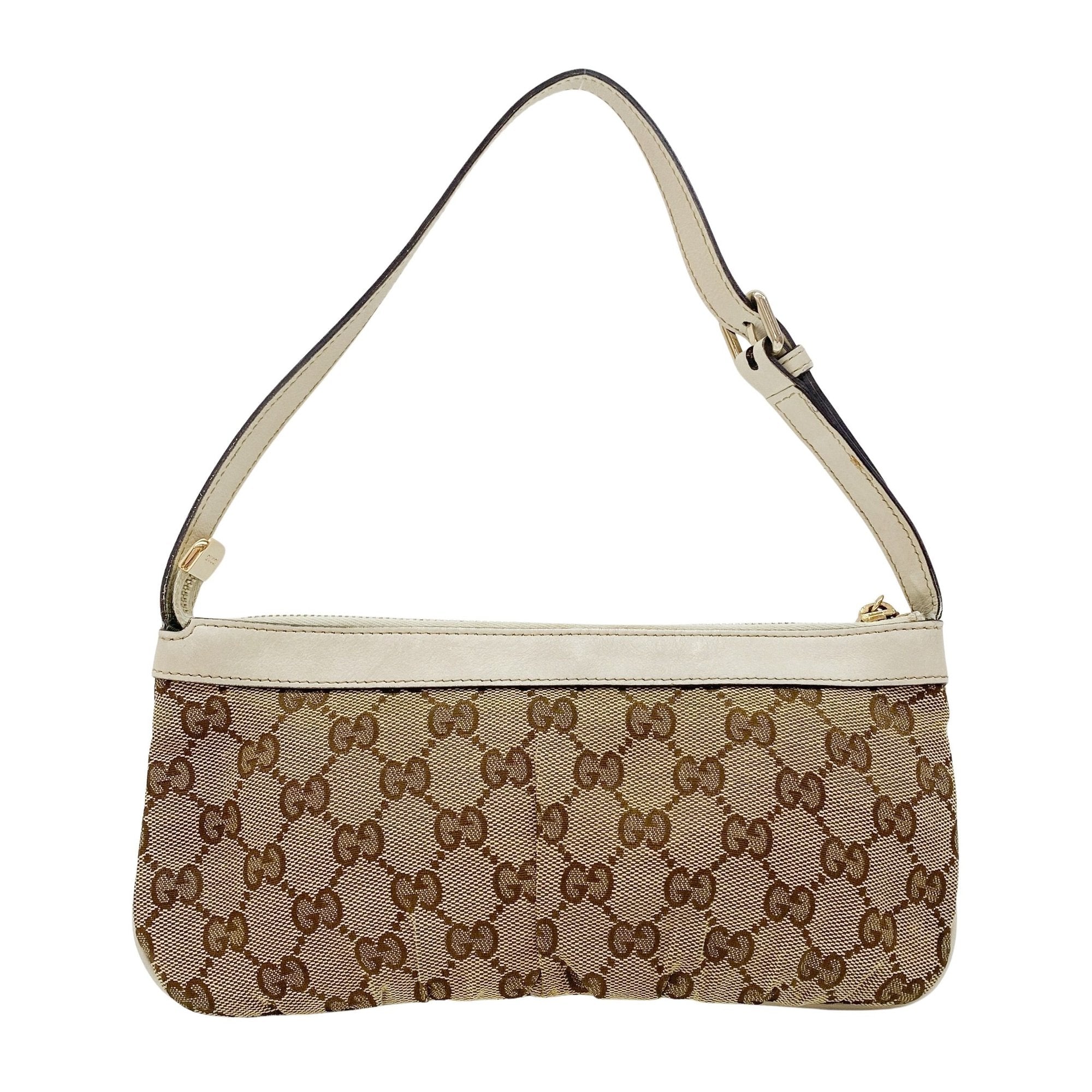 GG Brown Canvas Pochette Shoulder Bag