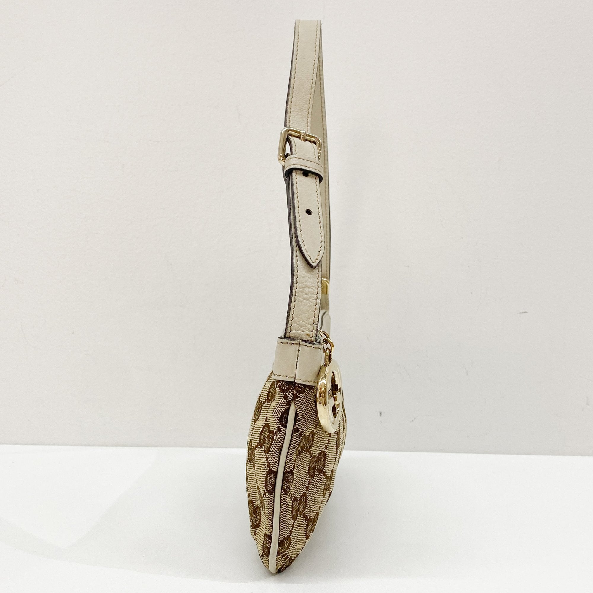 GG Brown Canvas Pochette Shoulder Bag