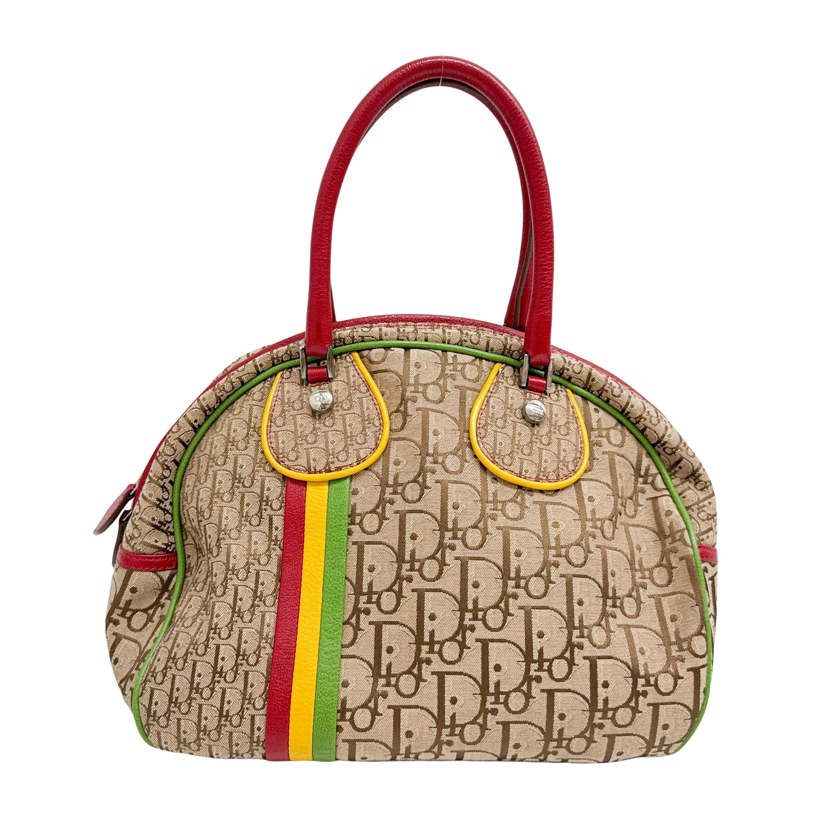 Trotter Brown Canvas Hand Bag