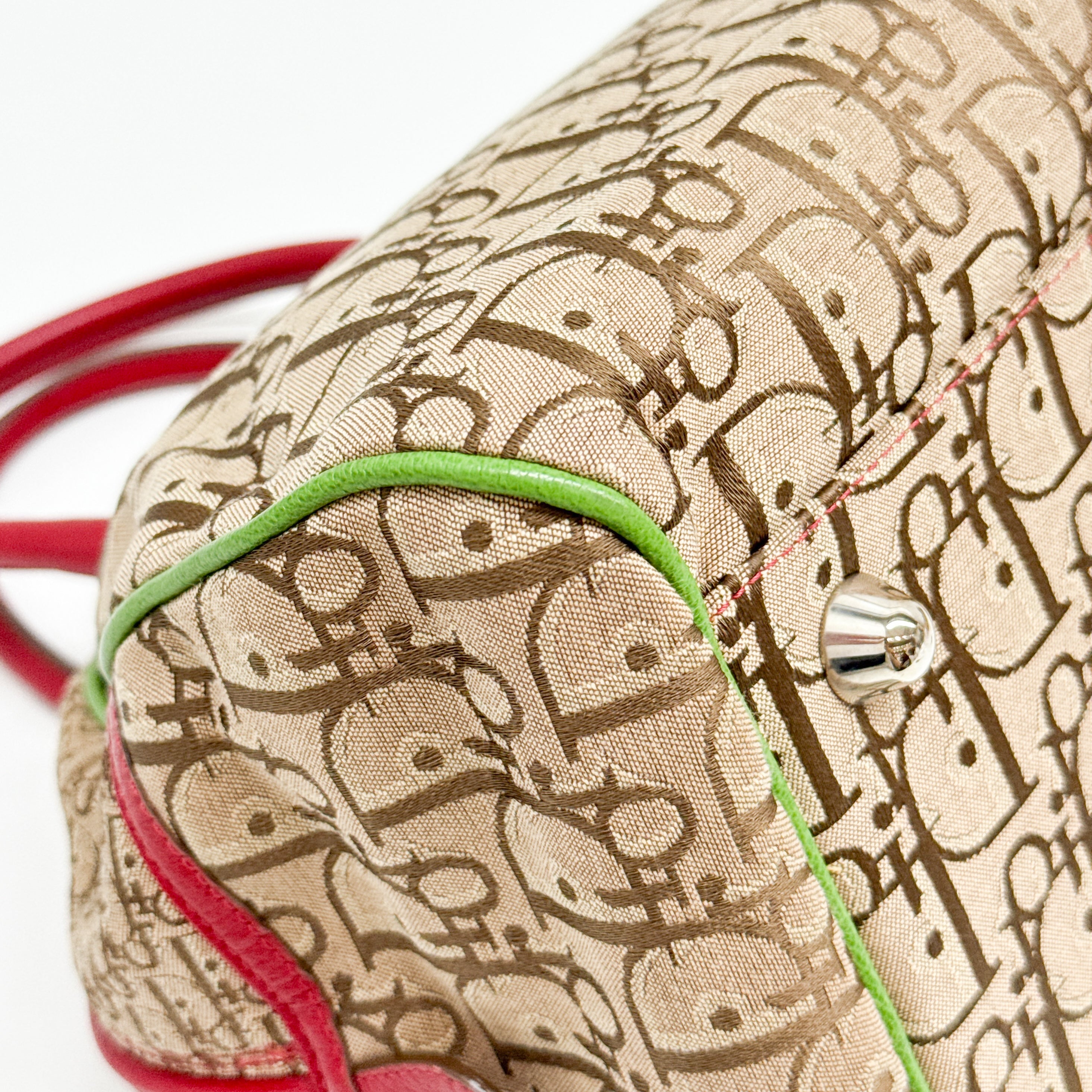 Trotter Brown Canvas Hand Bag