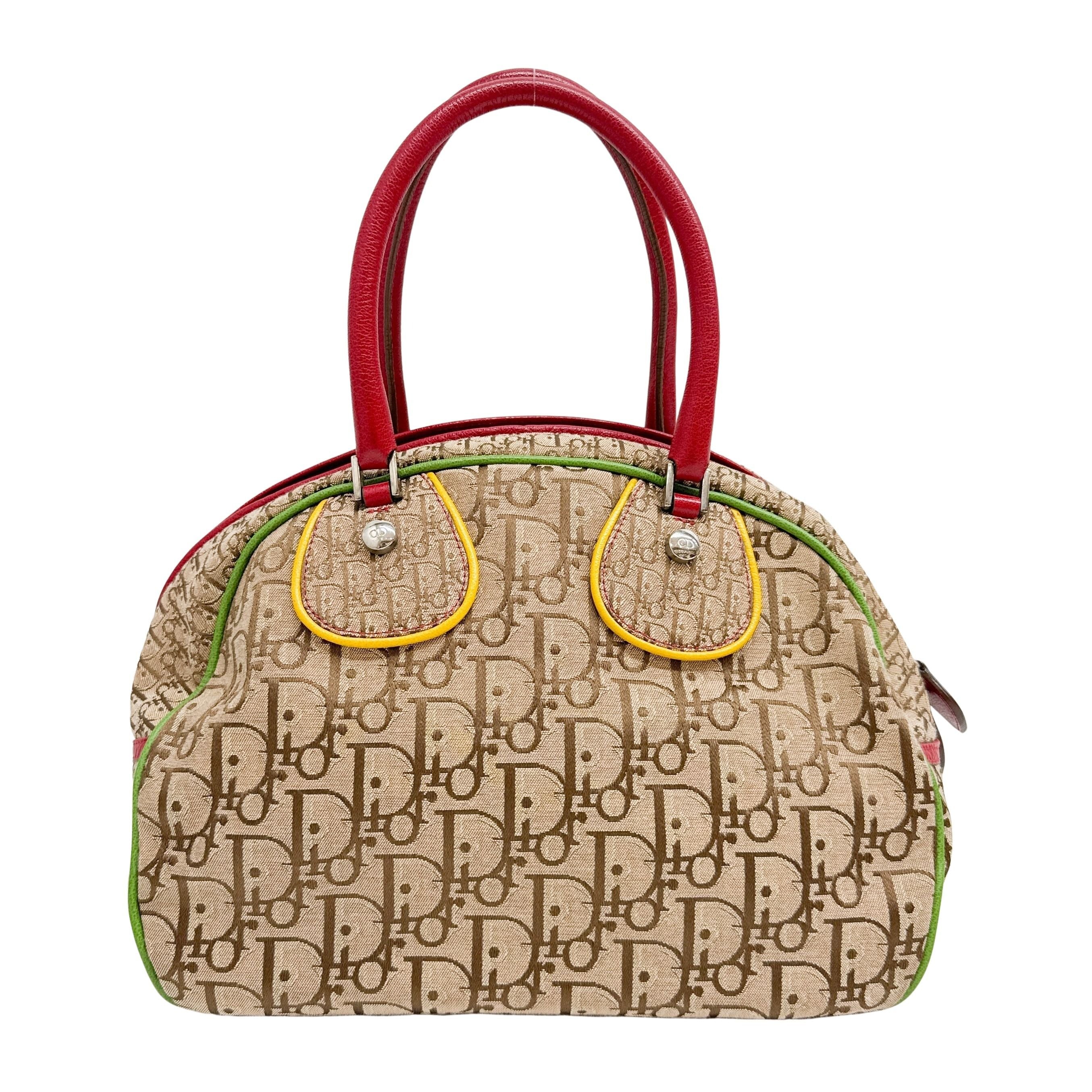 Trotter Brown Canvas Hand Bag