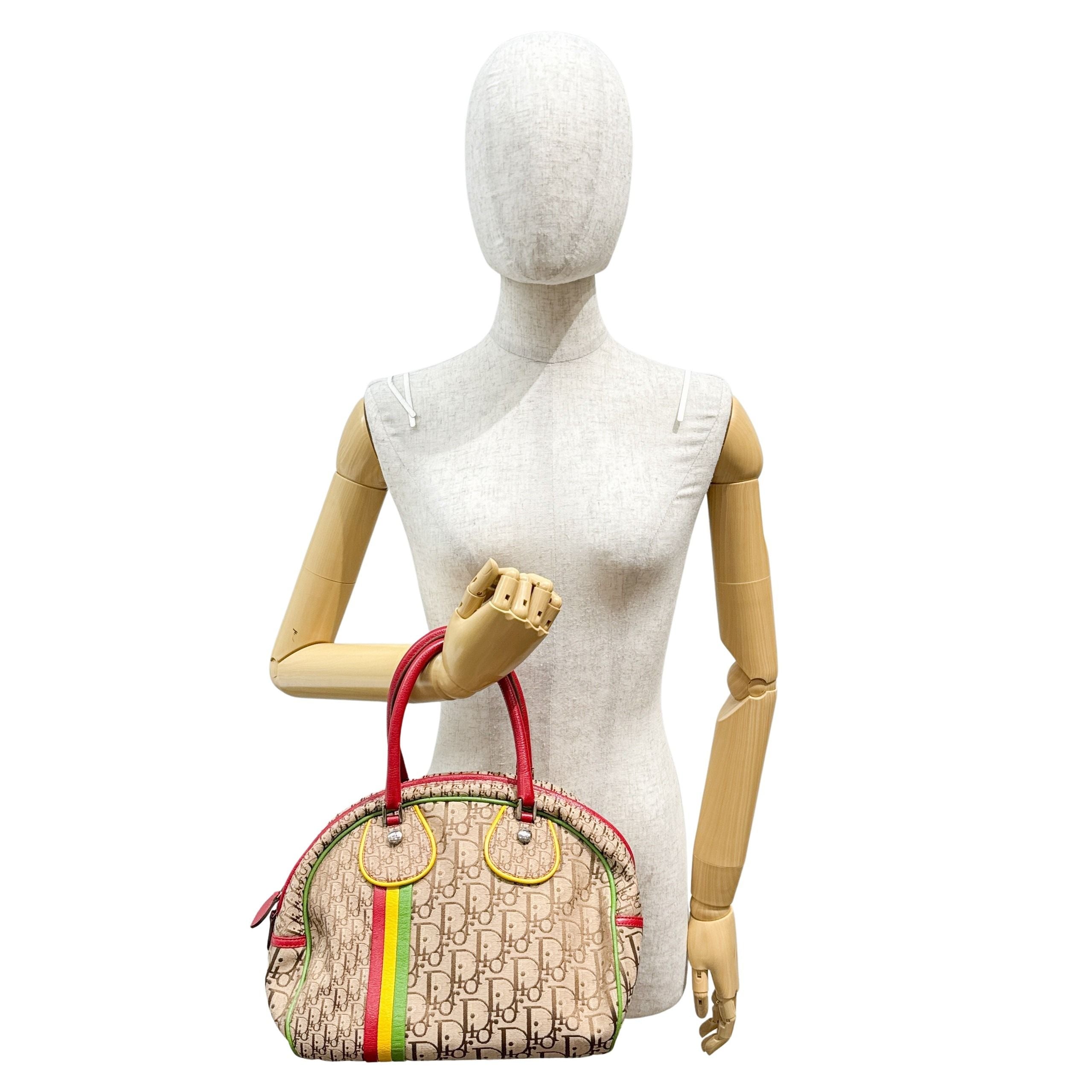 Trotter Brown Canvas Hand Bag