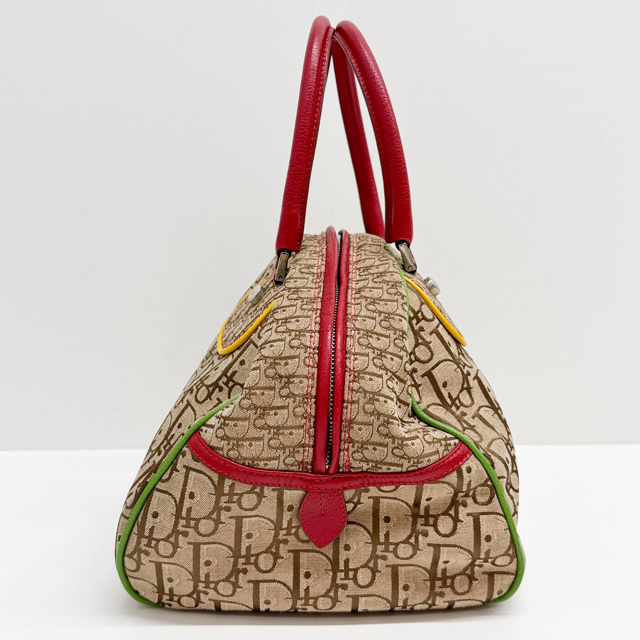 Trotter Brown Canvas Hand Bag