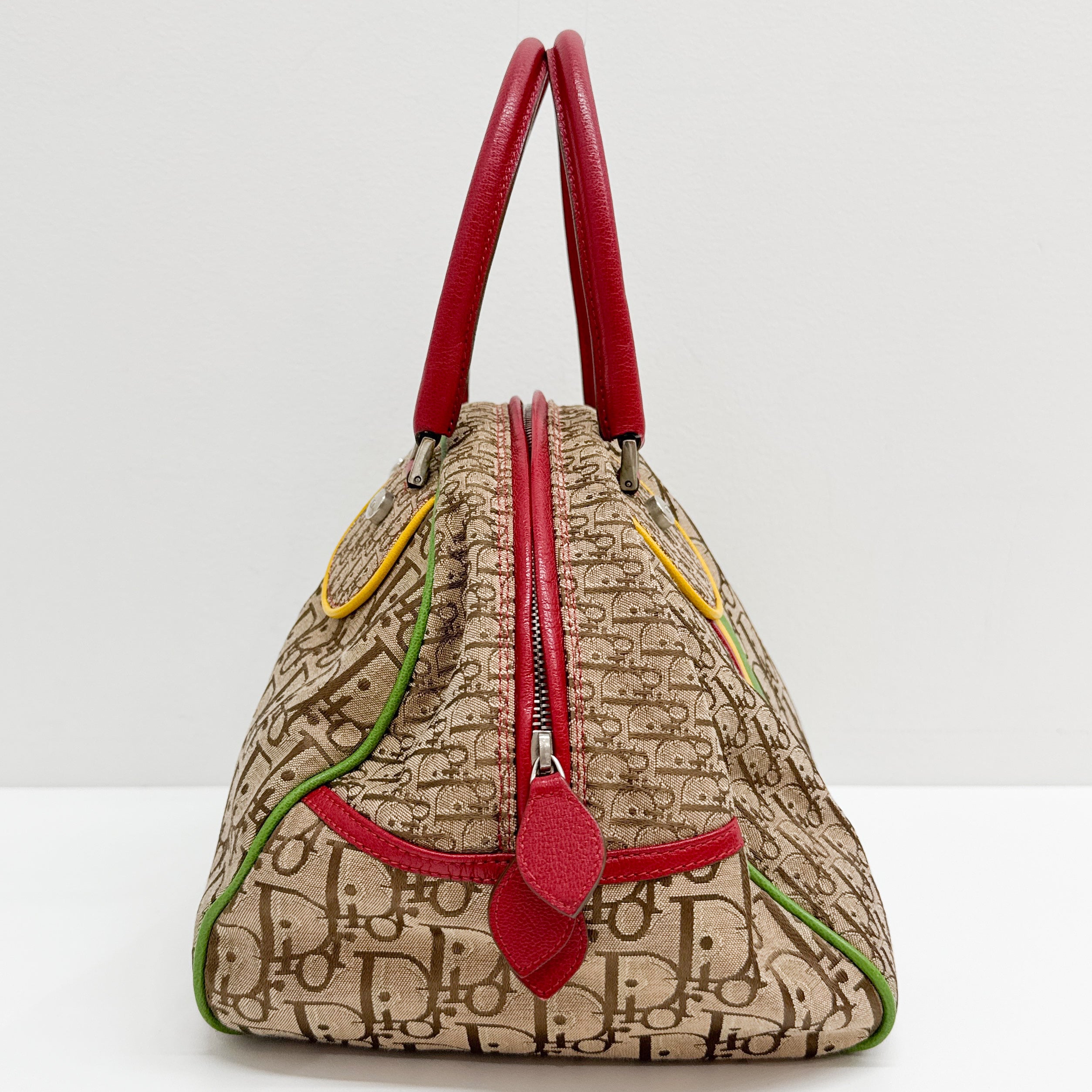 Trotter Brown Canvas Hand Bag