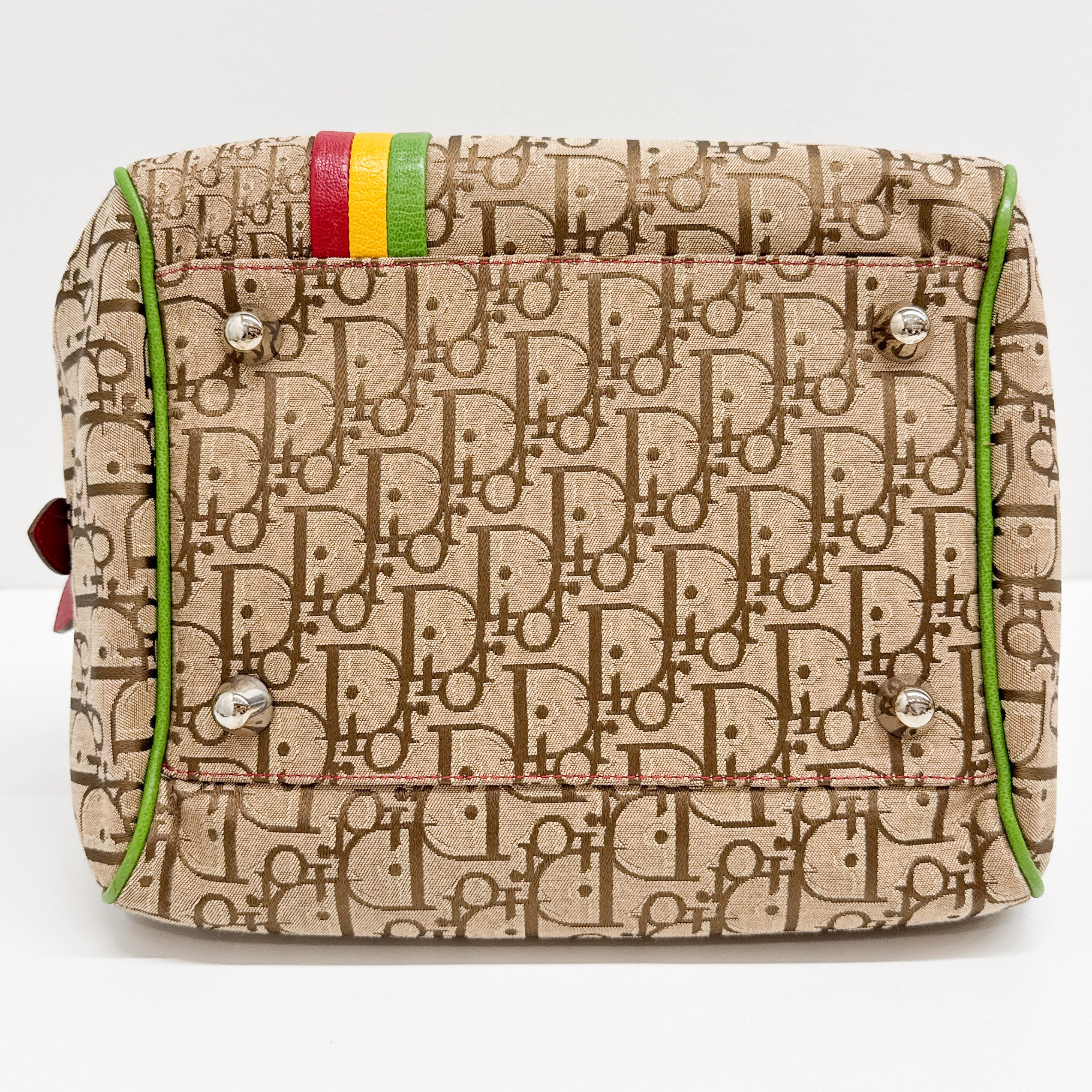 Trotter Brown Canvas Hand Bag