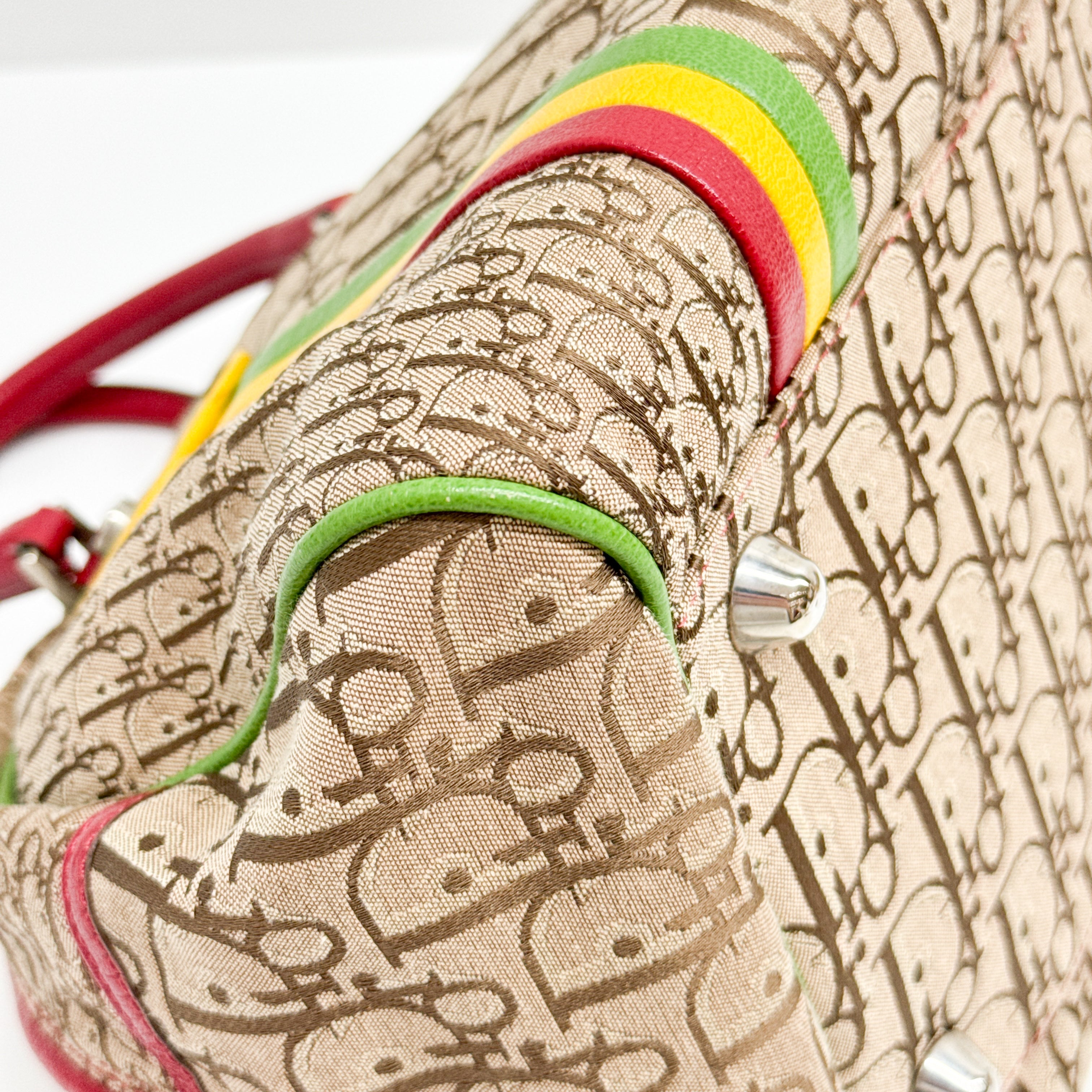 Trotter Brown Canvas Hand Bag