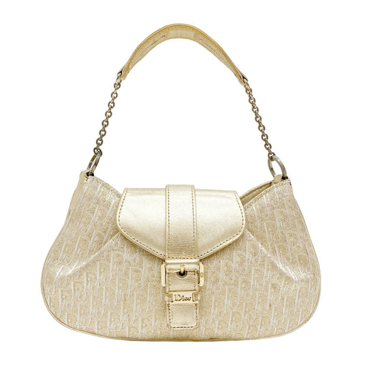 Diorissmio Gold Canvas Pochette Shoulder Bag