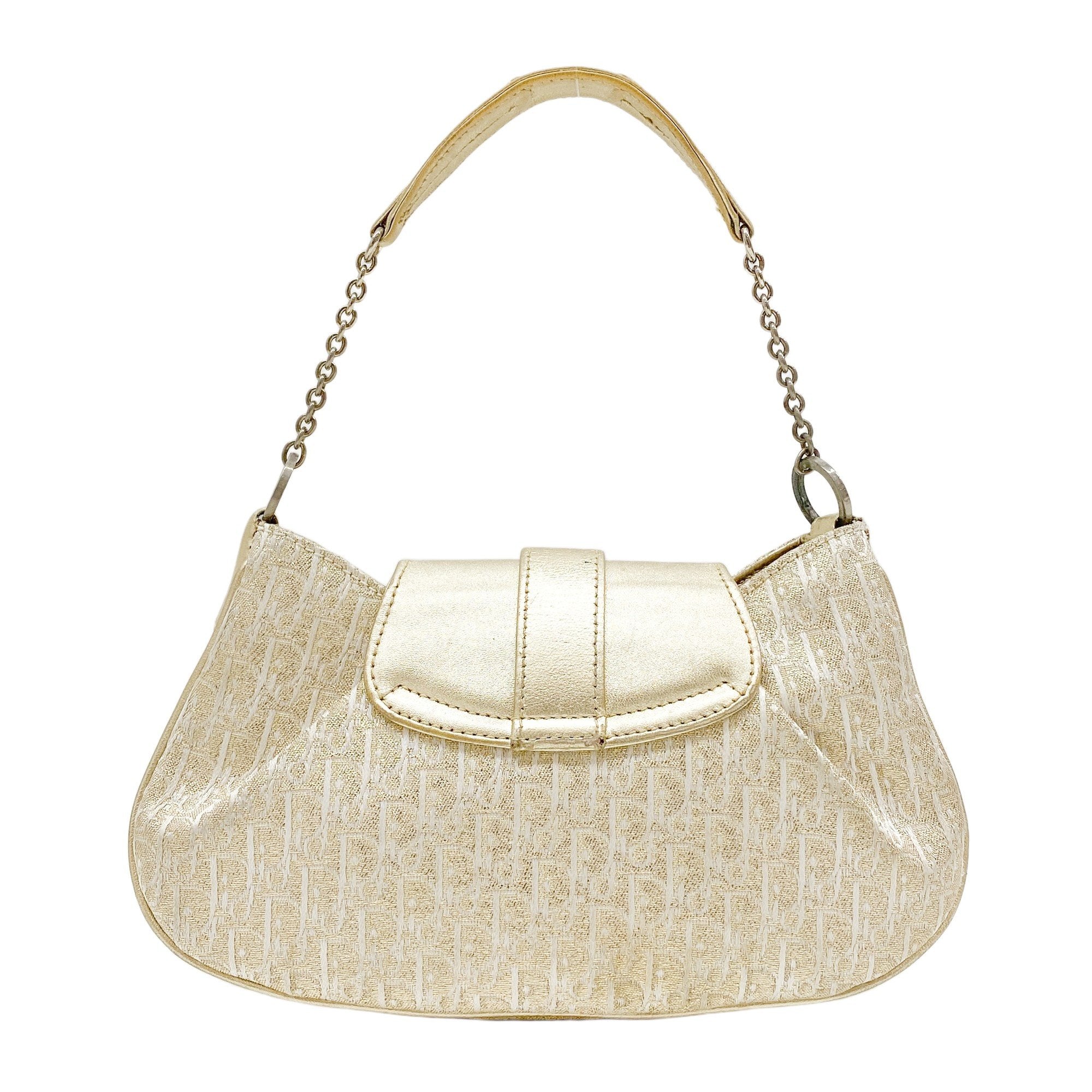 Diorissmio Gold Canvas Pochette Shoulder Bag