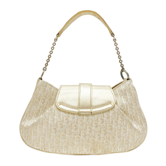 Diorissmio Gold Canvas Pochette Shoulder Bag