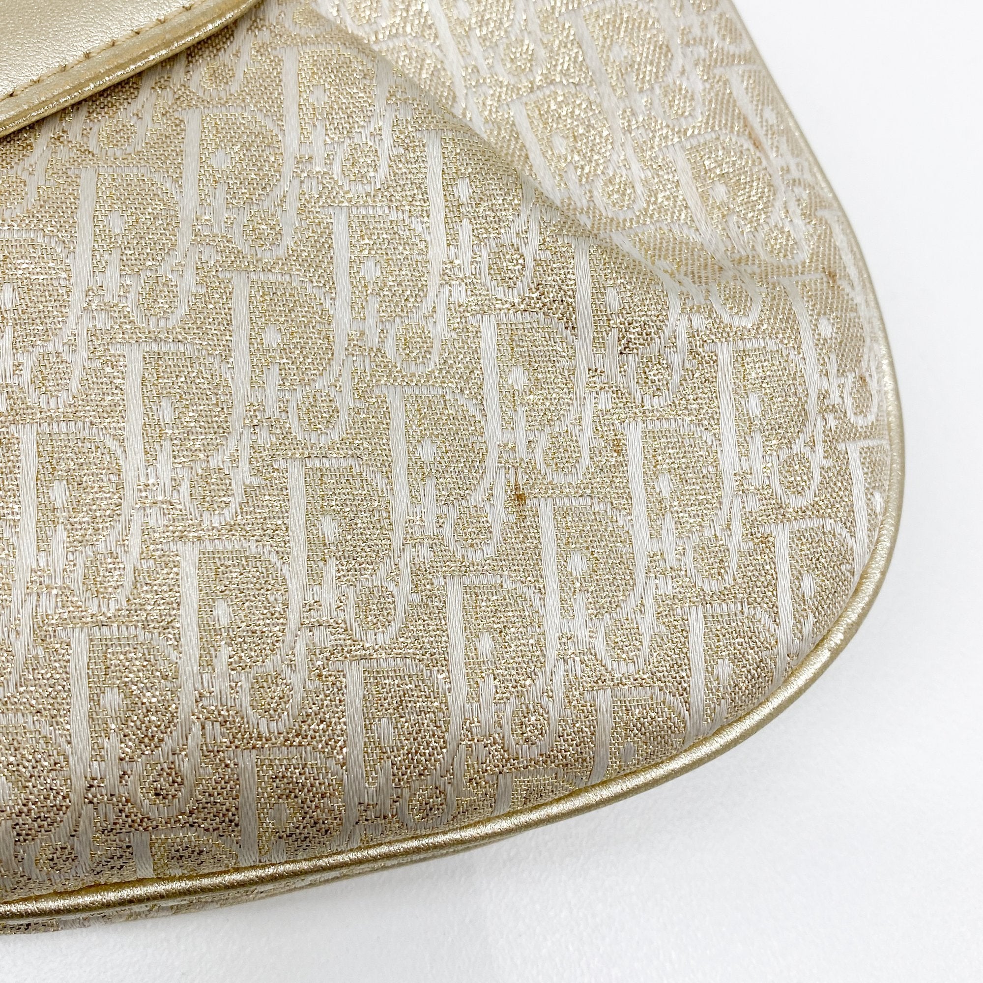 Diorissmio Gold Canvas Pochette Shoulder Bag