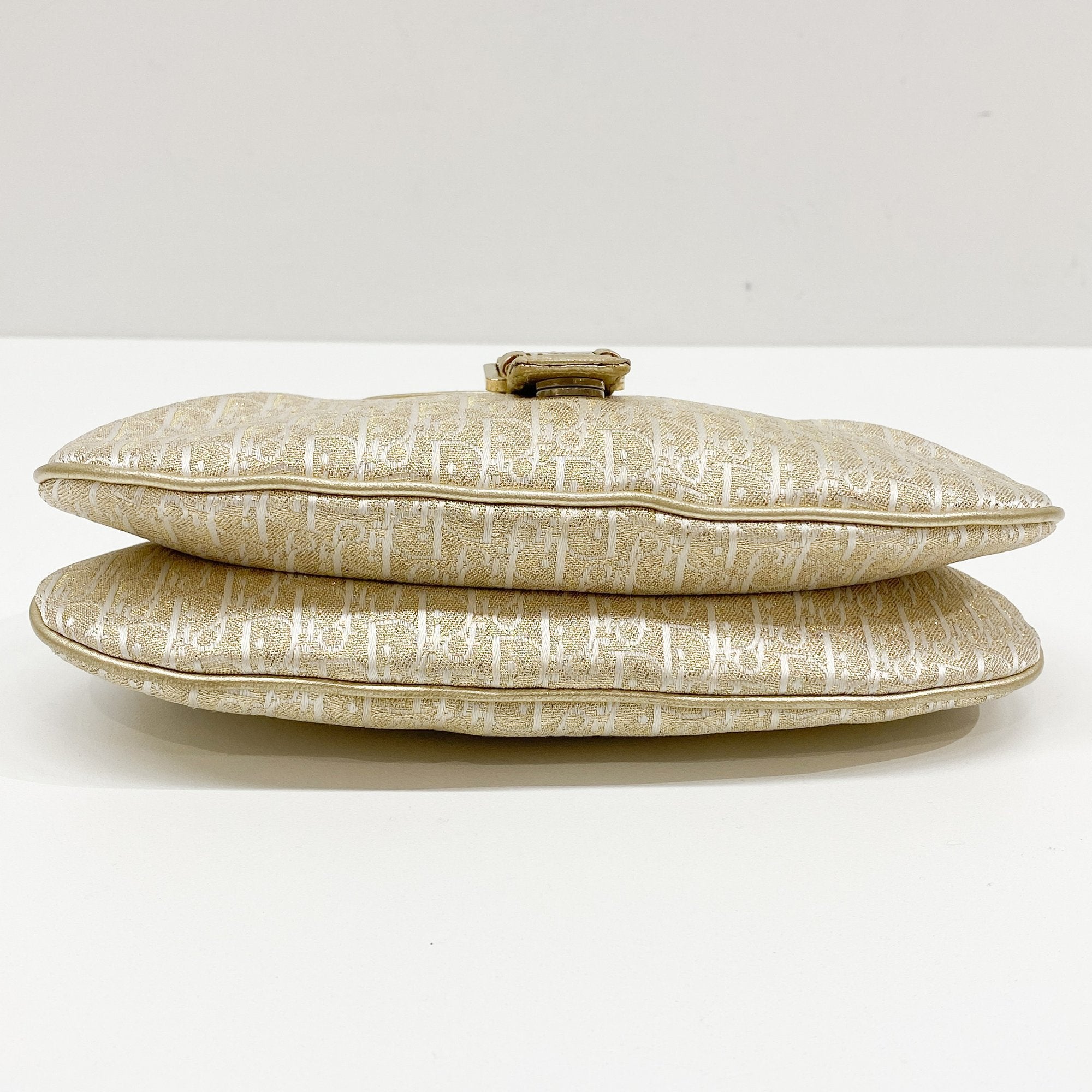 Diorissmio Gold Canvas Pochette Shoulder Bag