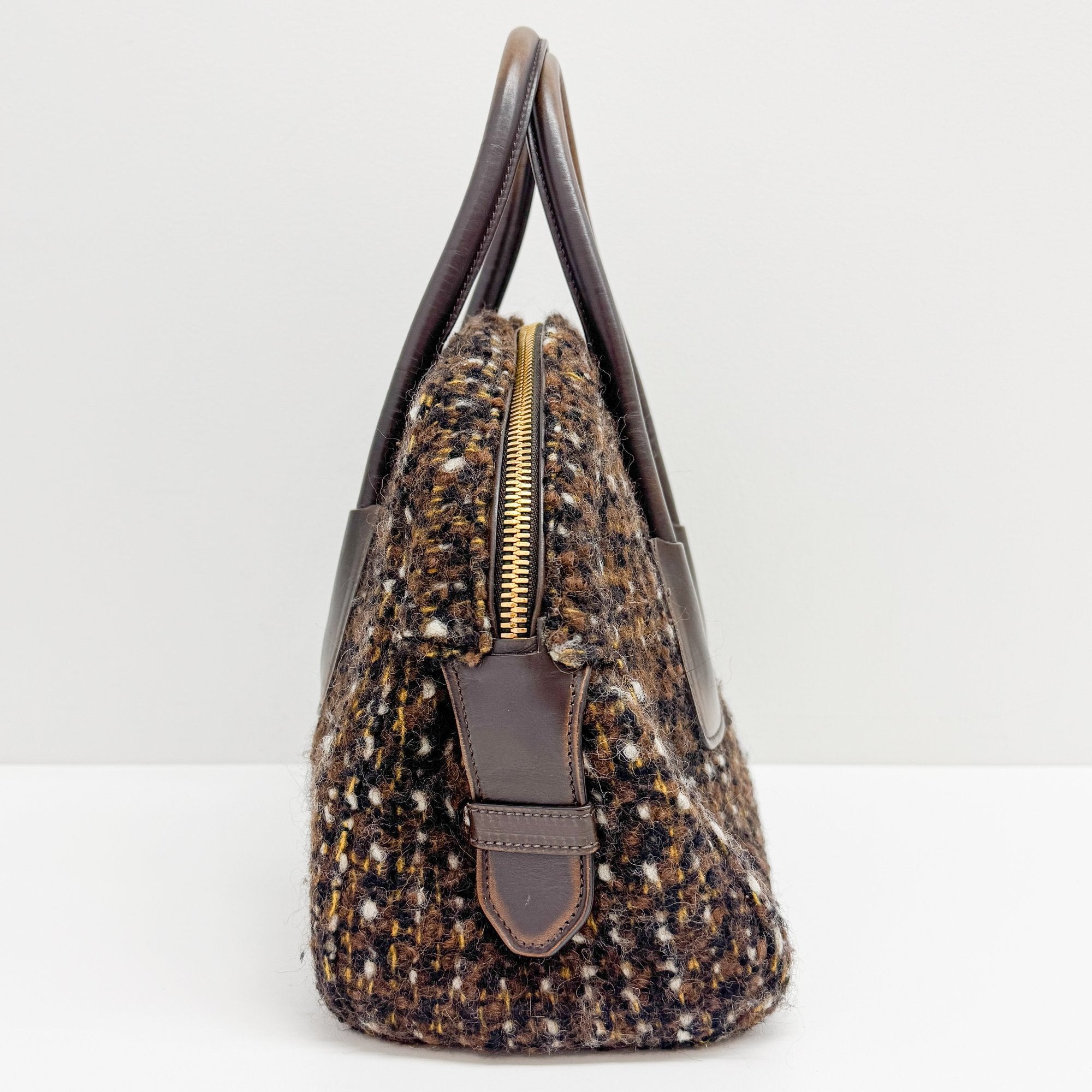 Brown Wool Handbag