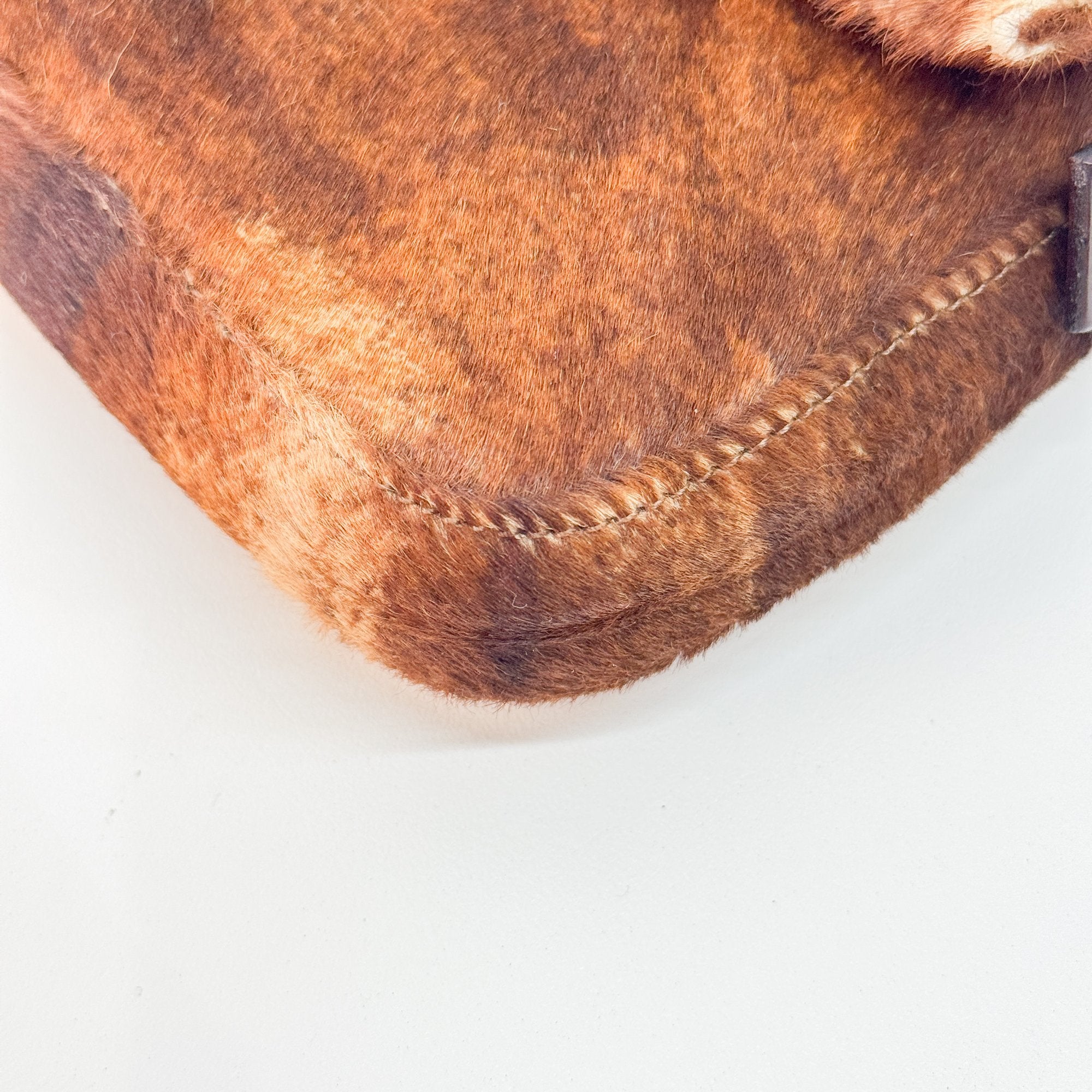 Baguette Brown Pony Hair Shoulder Bag