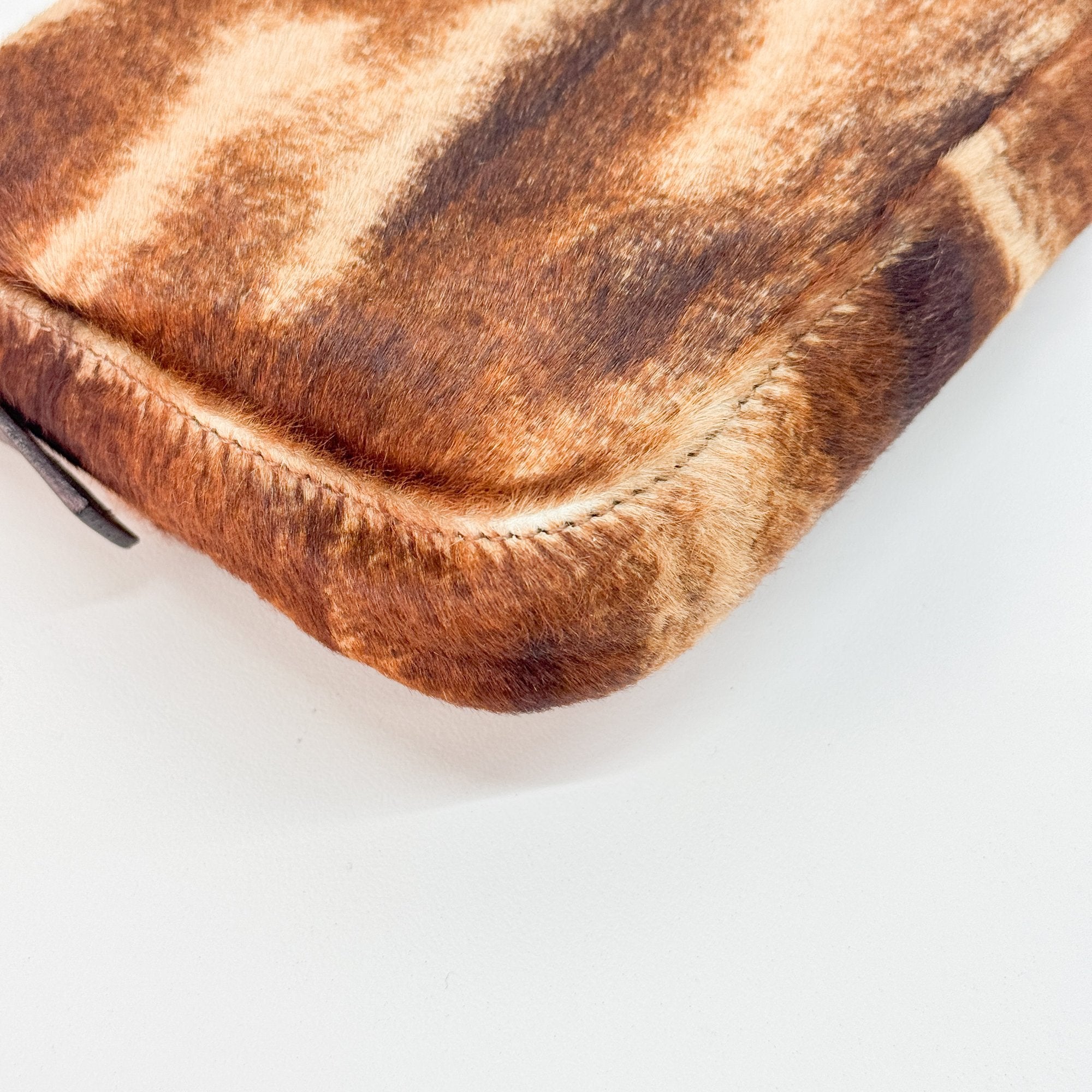 Baguette Brown Pony Hair Shoulder Bag