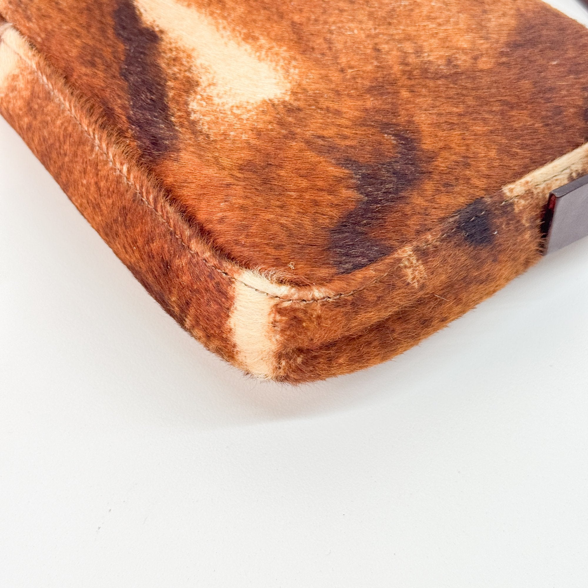 Baguette Brown Pony Hair Shoulder Bag