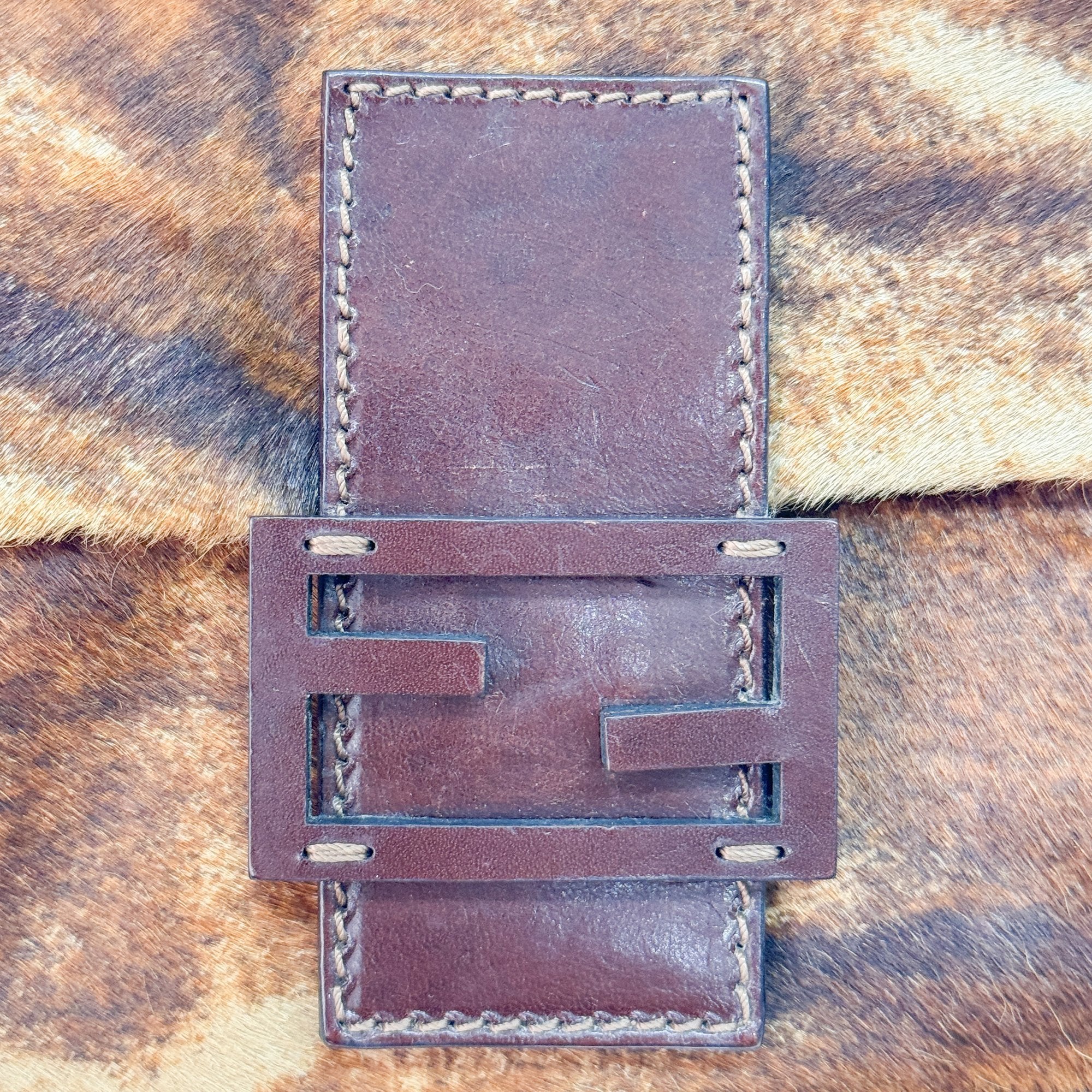 Baguette Brown Pony Hair Shoulder Bag