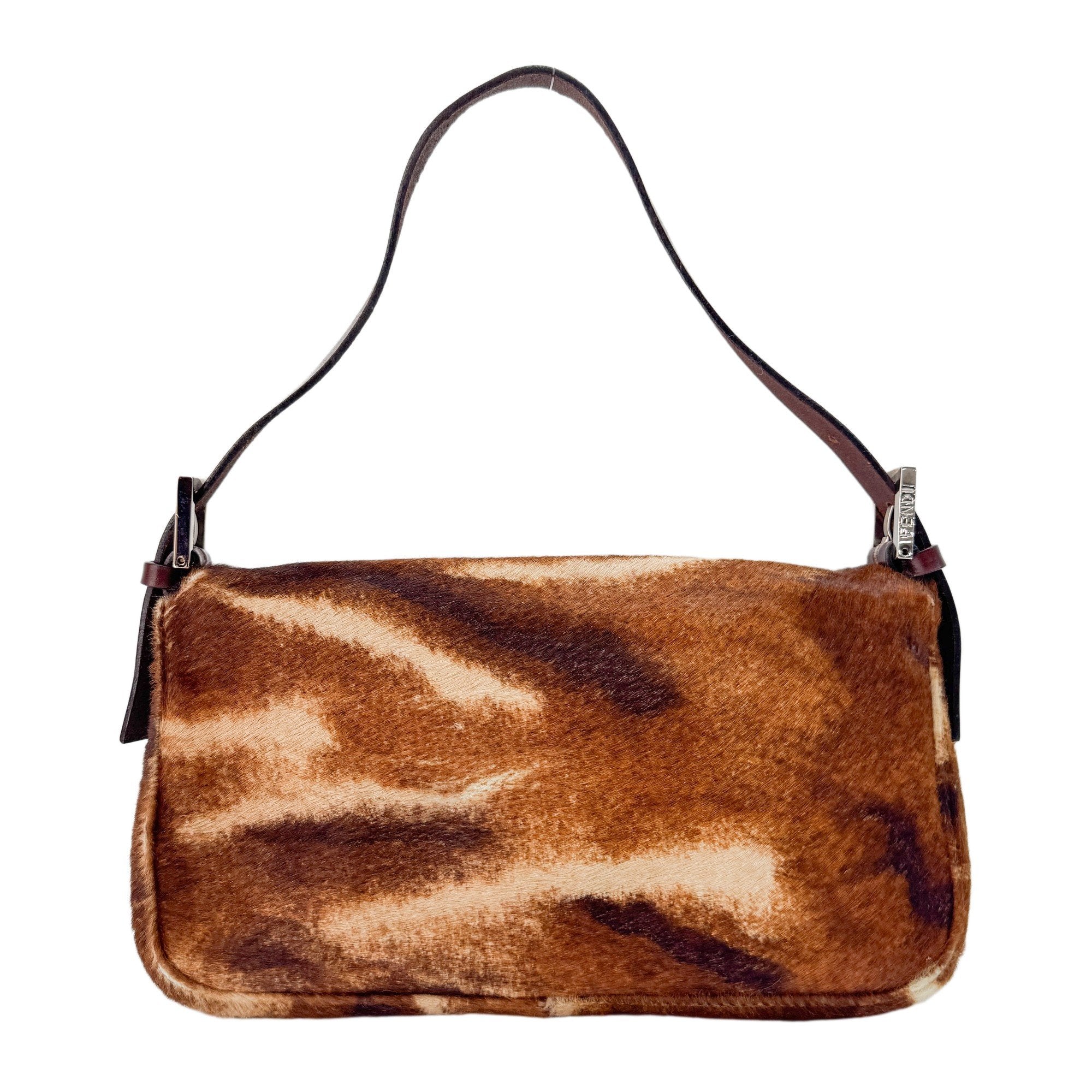 Baguette Brown Pony Hair Shoulder Bag