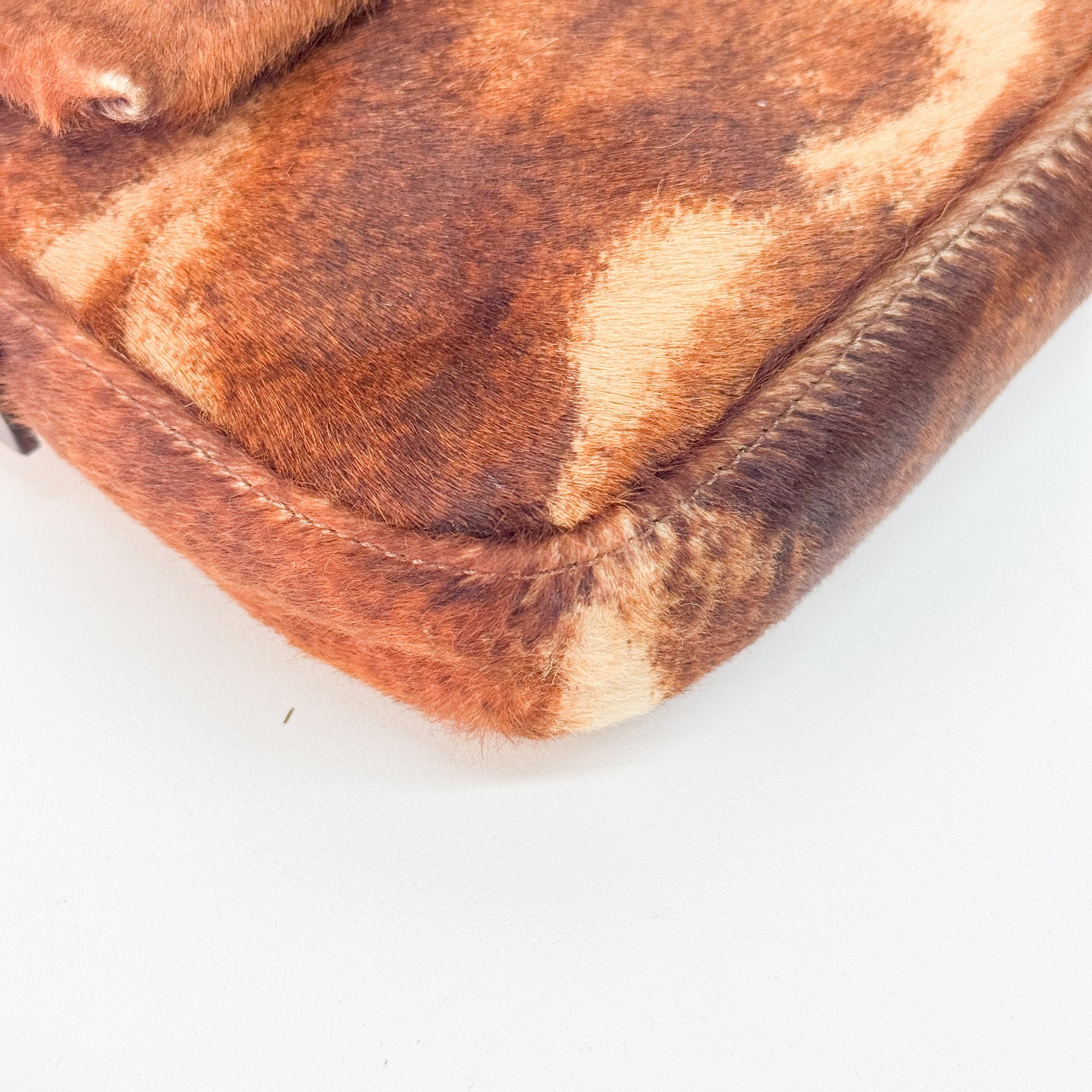 Baguette Brown Pony Hair Shoulder Bag