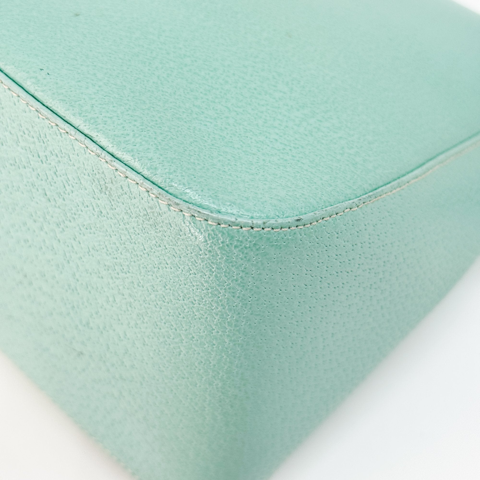 Mamma Baguette Green Leather Shoulder Bag