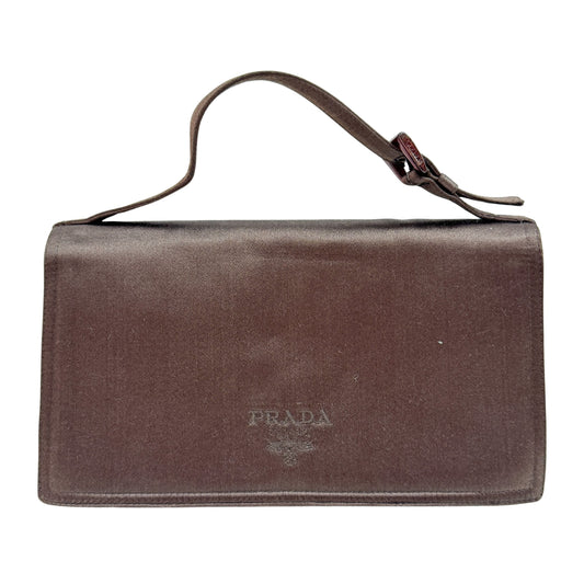 Brown Satin Hand Bag