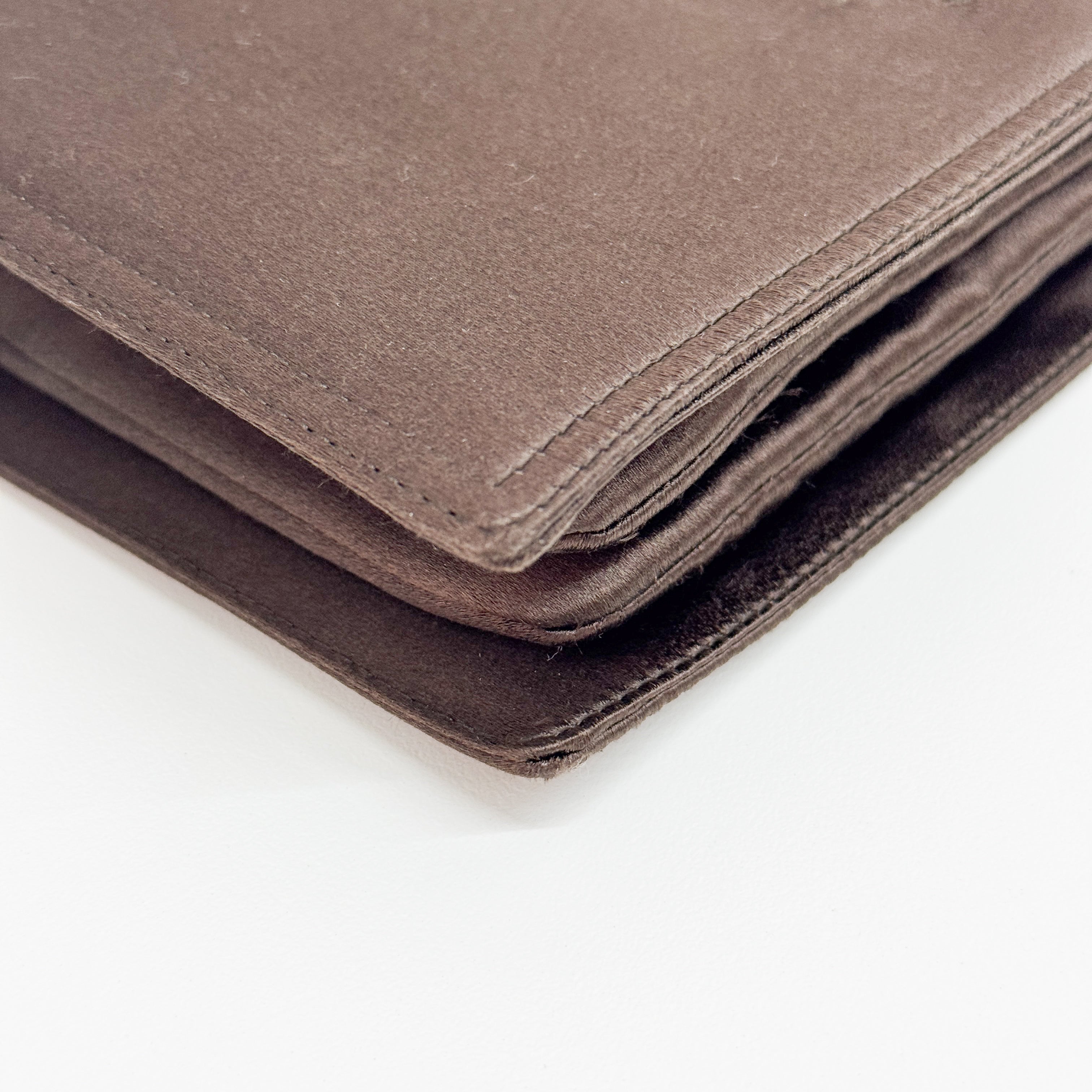 Brown Satin Hand Bag