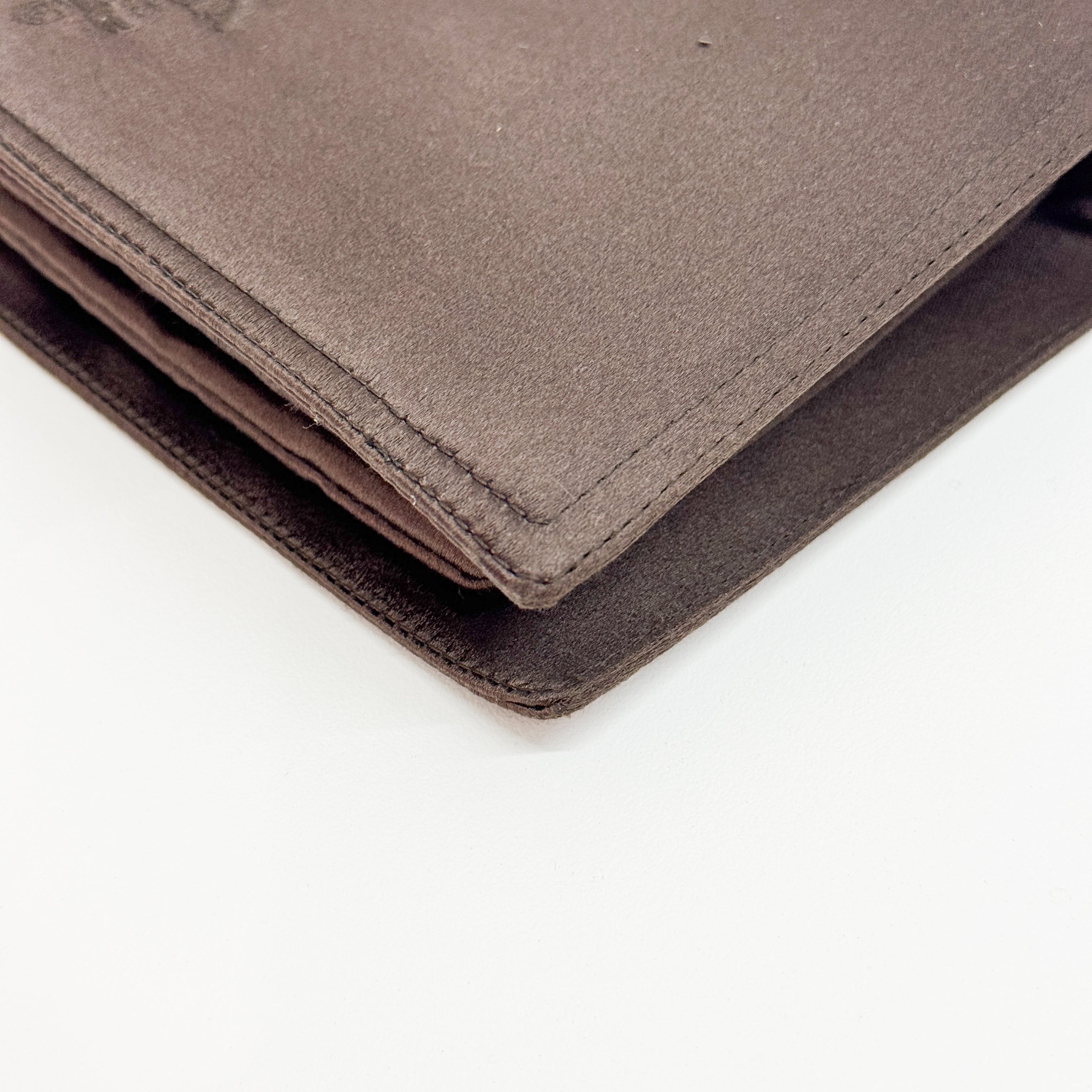 Brown Satin Hand Bag