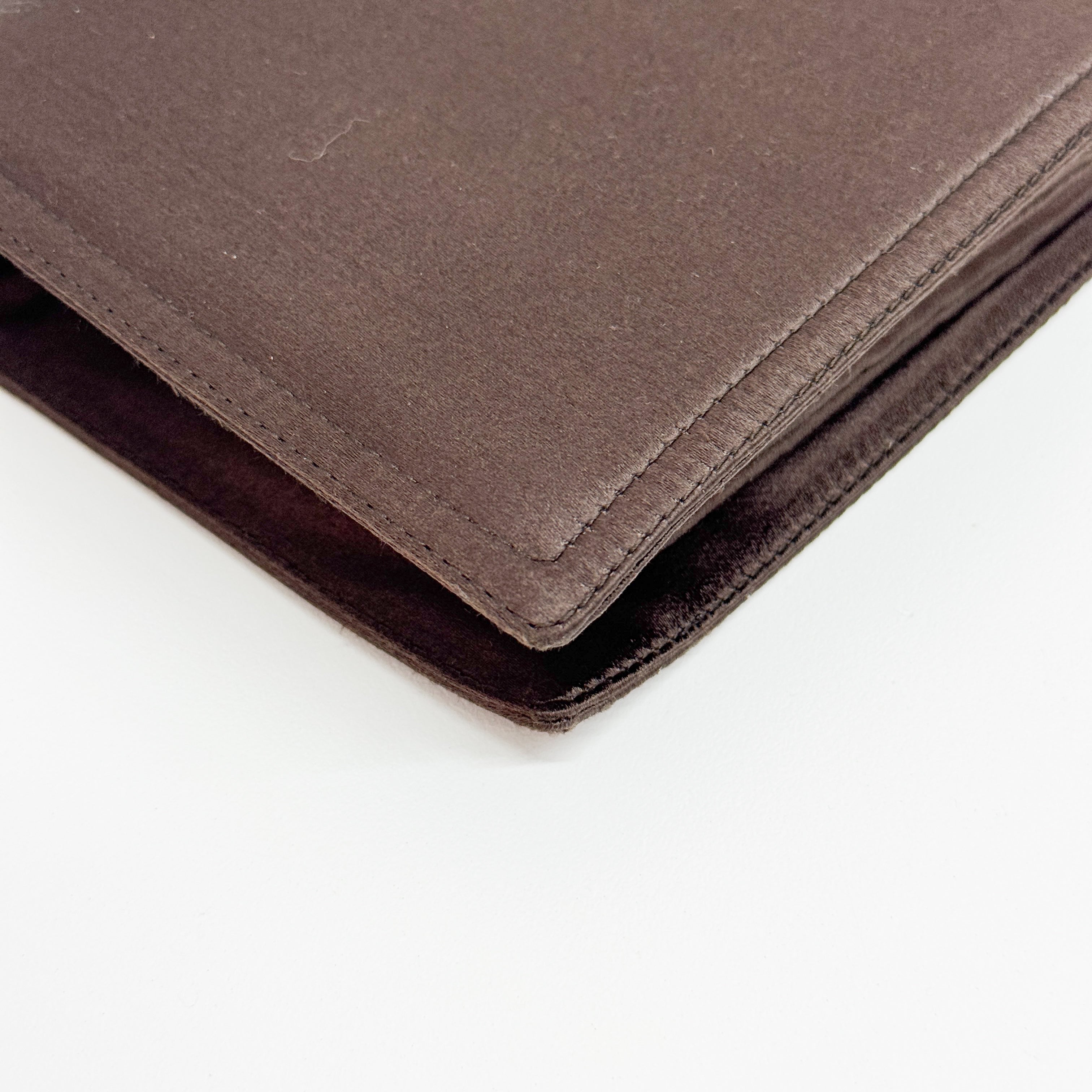 Brown Satin Hand Bag