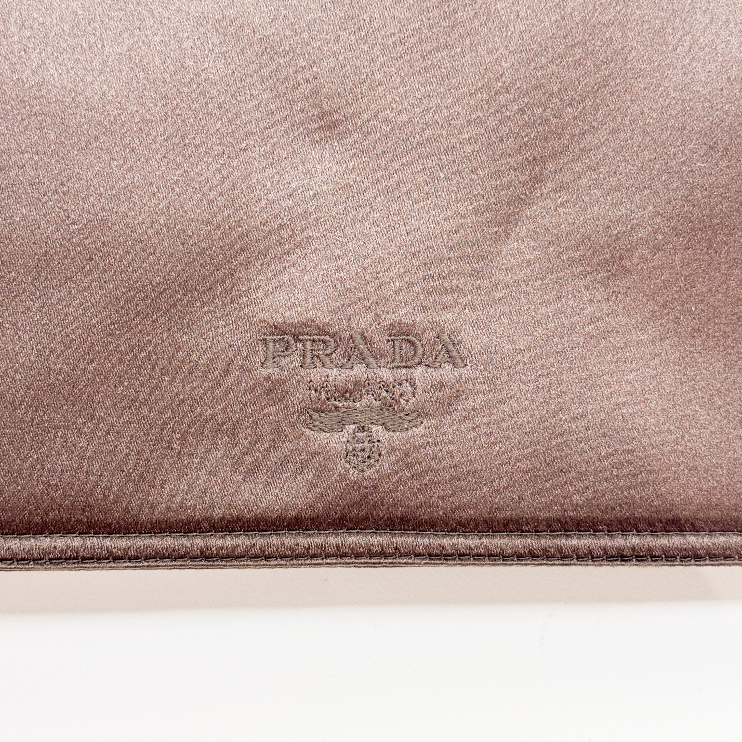 Brown Satin Hand Bag