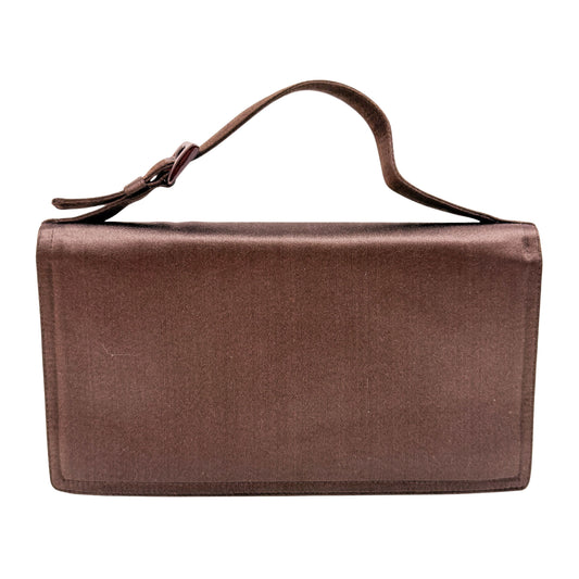 Brown Satin Hand Bag