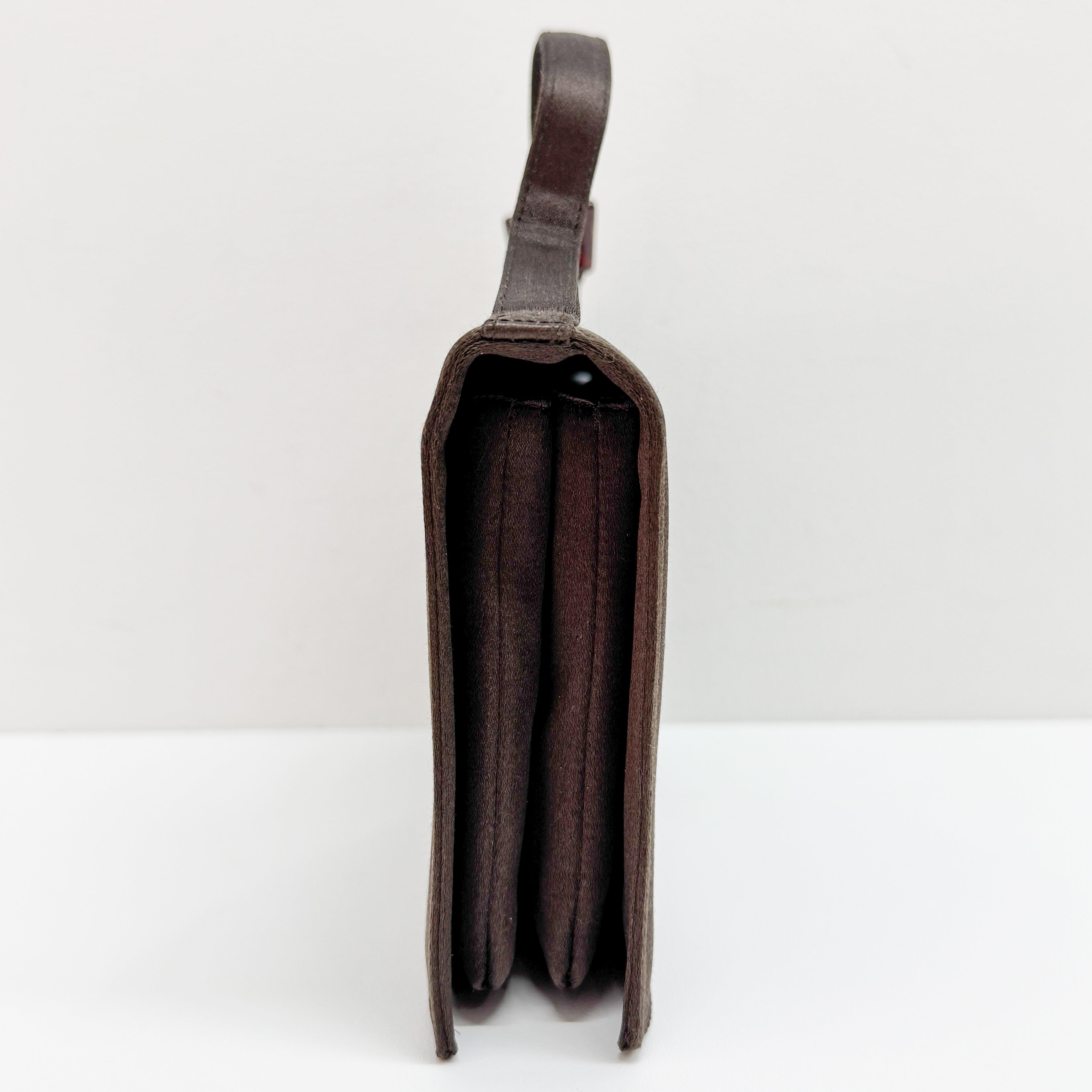 Brown Satin Hand Bag