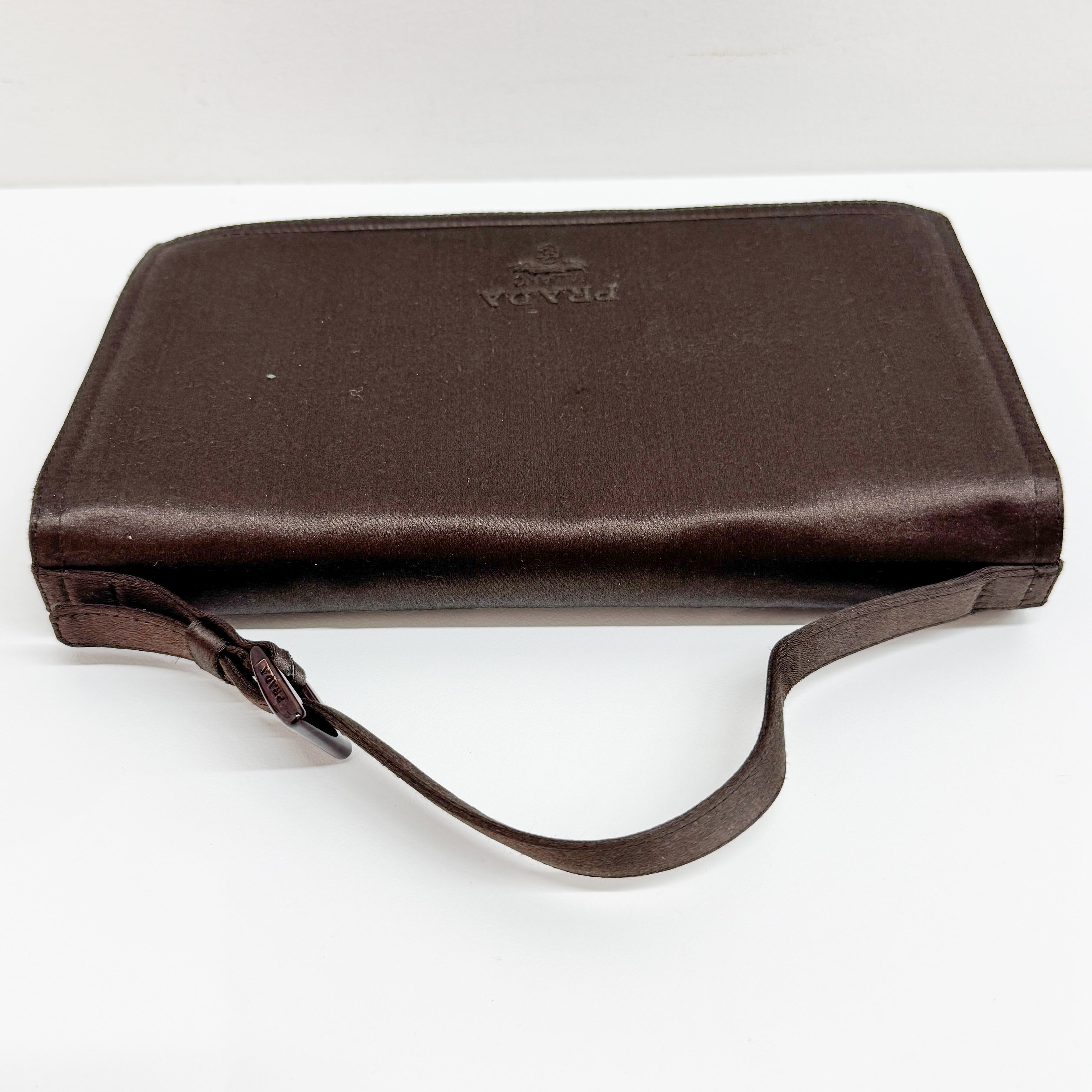 Brown Satin Hand Bag