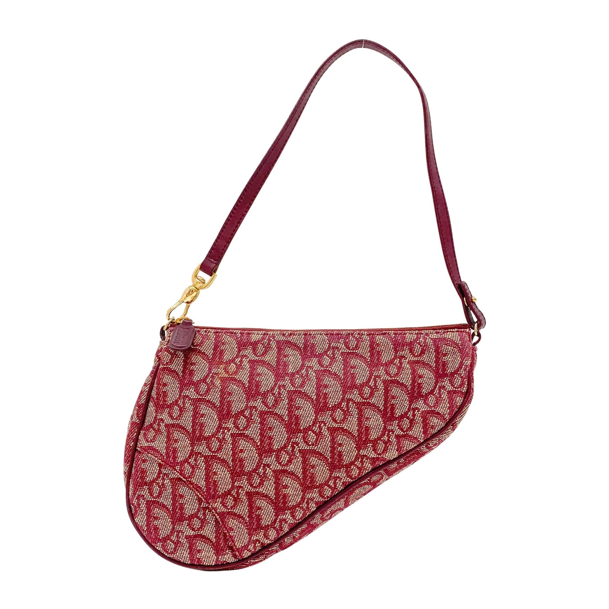 Saddle Red Trotter Canvas Shoulder Bag