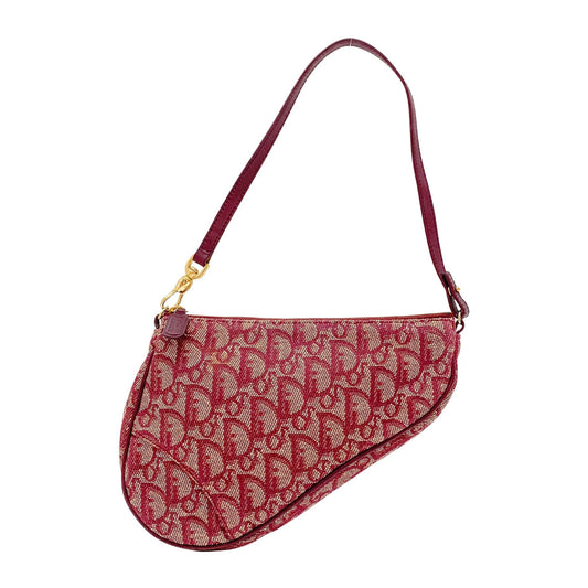 Saddle Red Trotter Canvas Shoulder Bag
