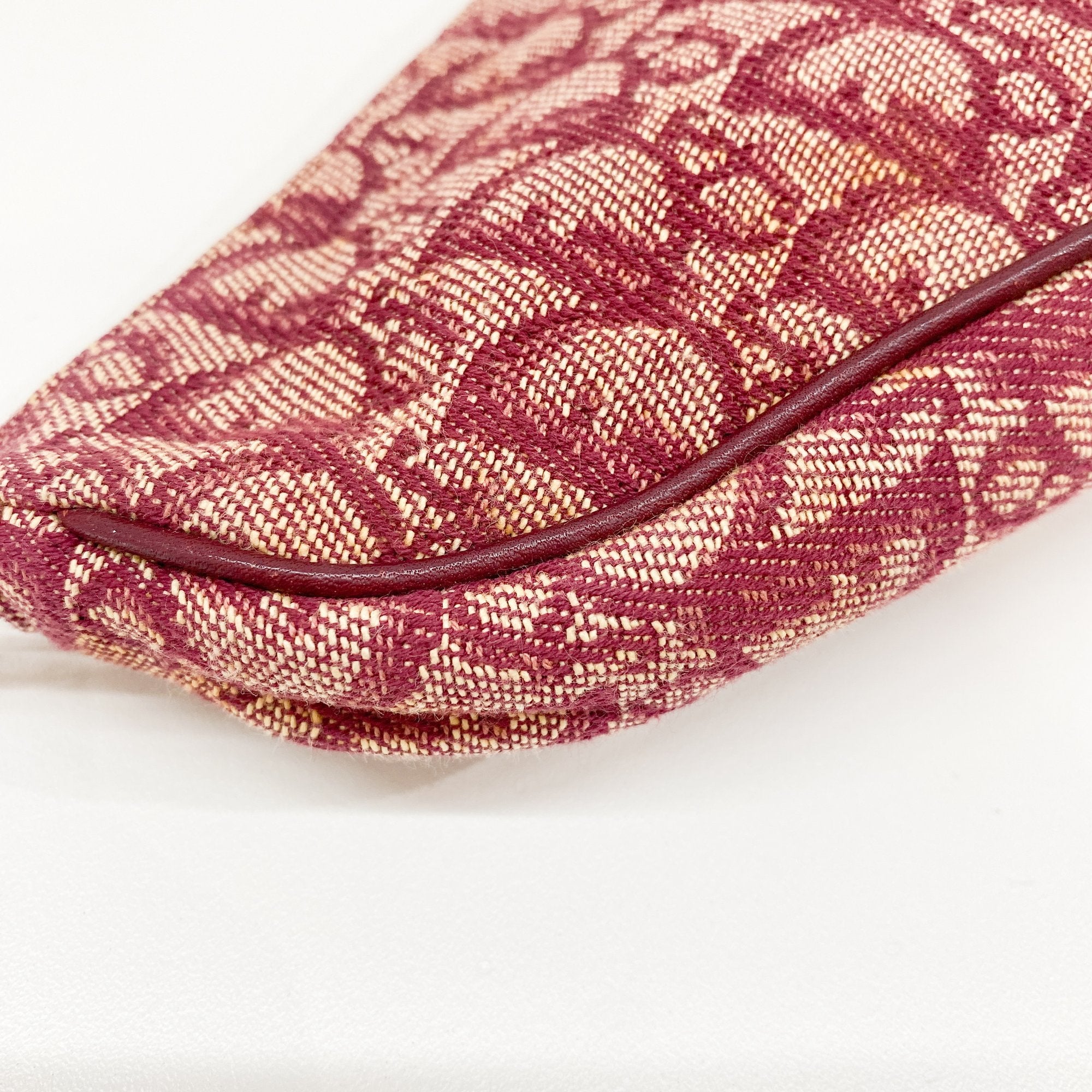 Saddle Red Trotter Canvas Shoulder Bag