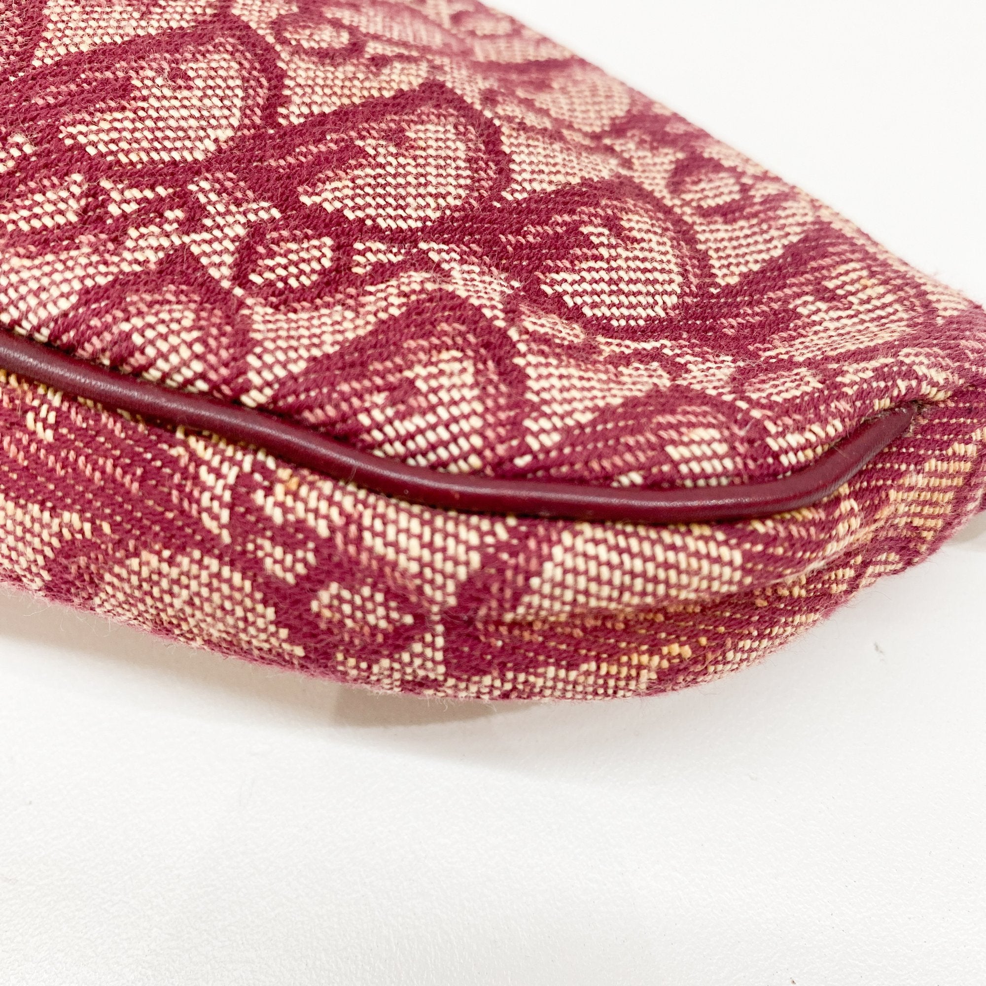 Saddle Red Trotter Canvas Shoulder Bag