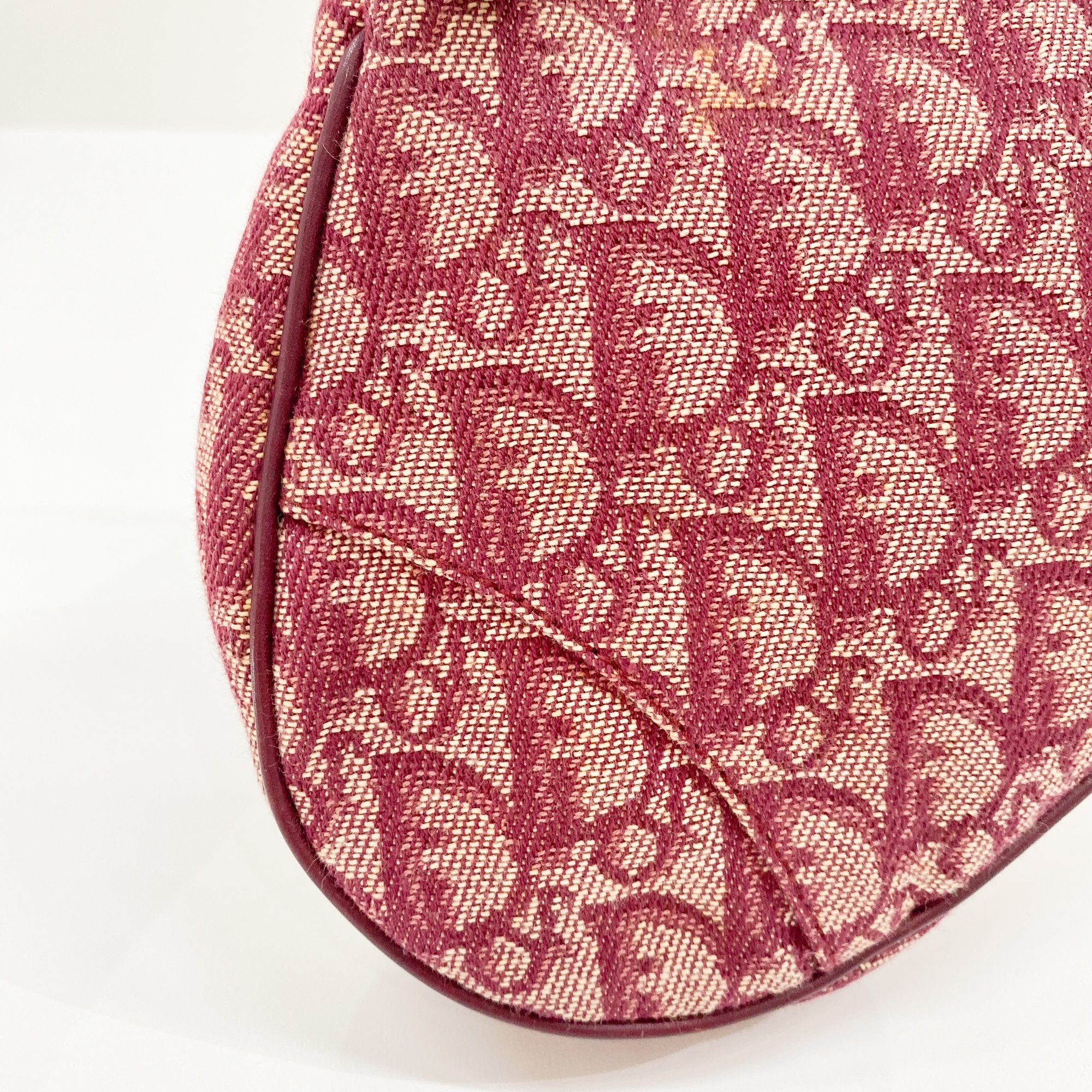 Saddle Red Trotter Canvas Shoulder Bag