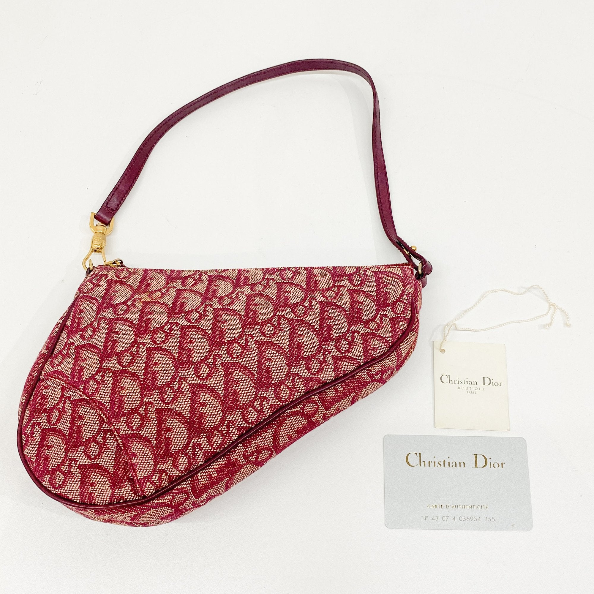 Saddle Red Trotter Canvas Shoulder Bag