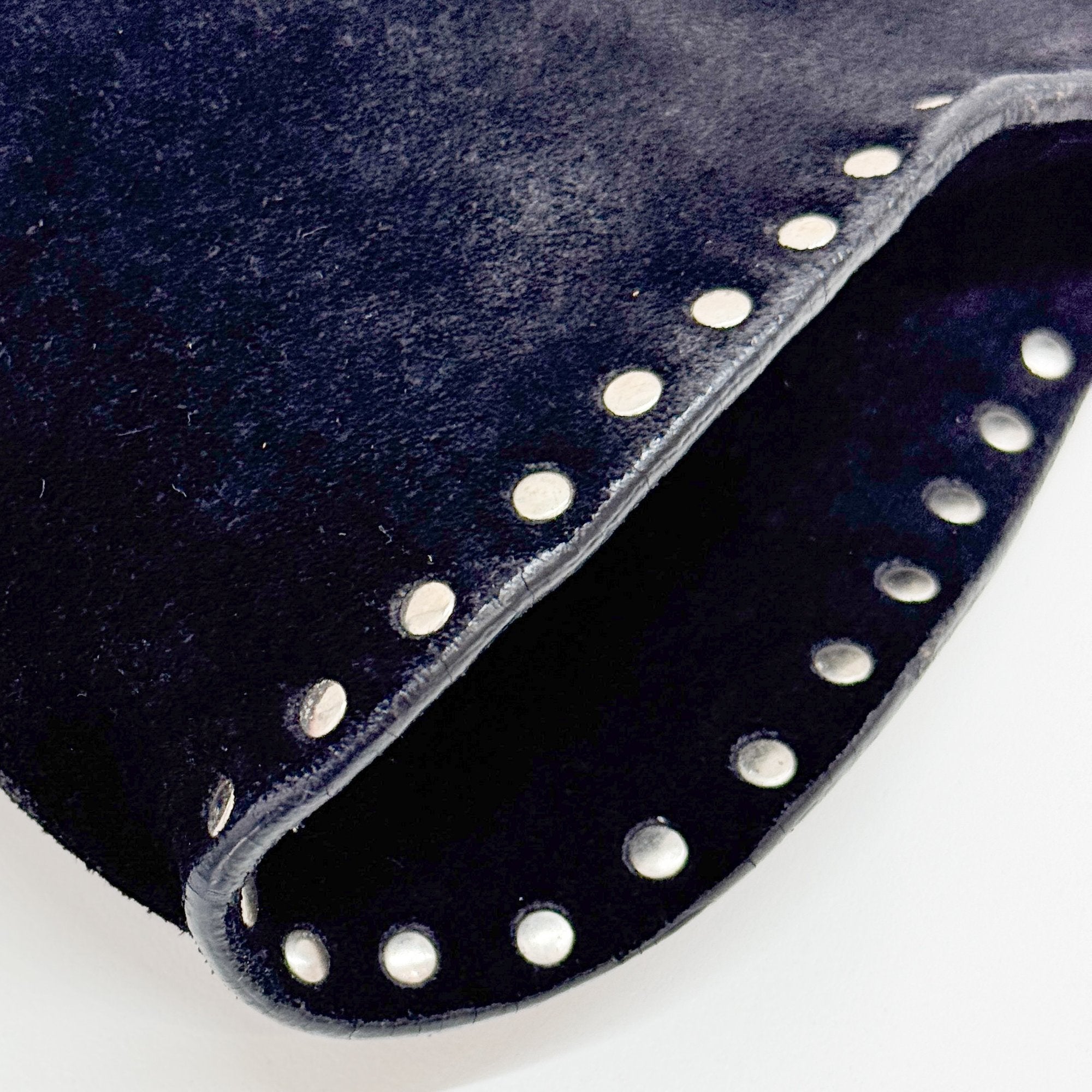 Black Suede Shoulder Bag