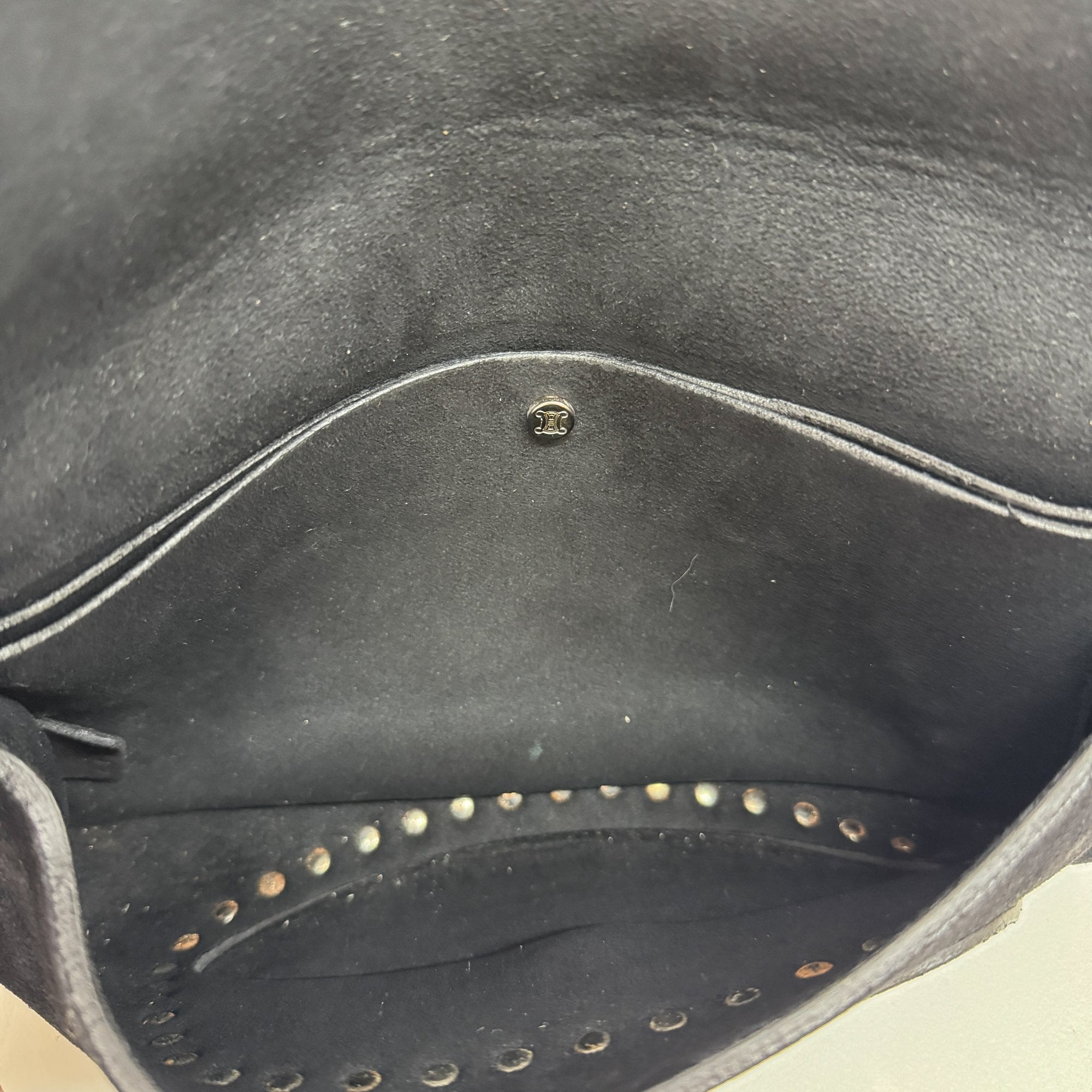 Black Suede Shoulder Bag