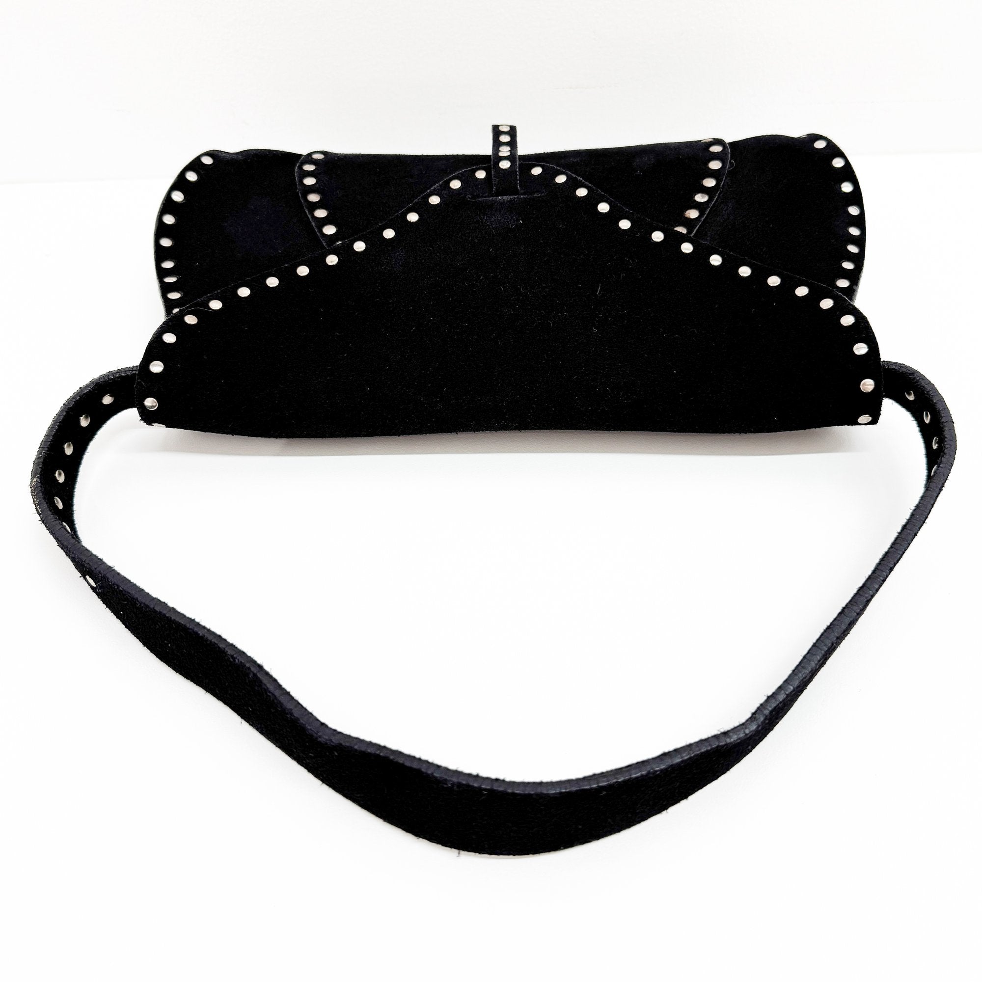 Black Suede Shoulder Bag