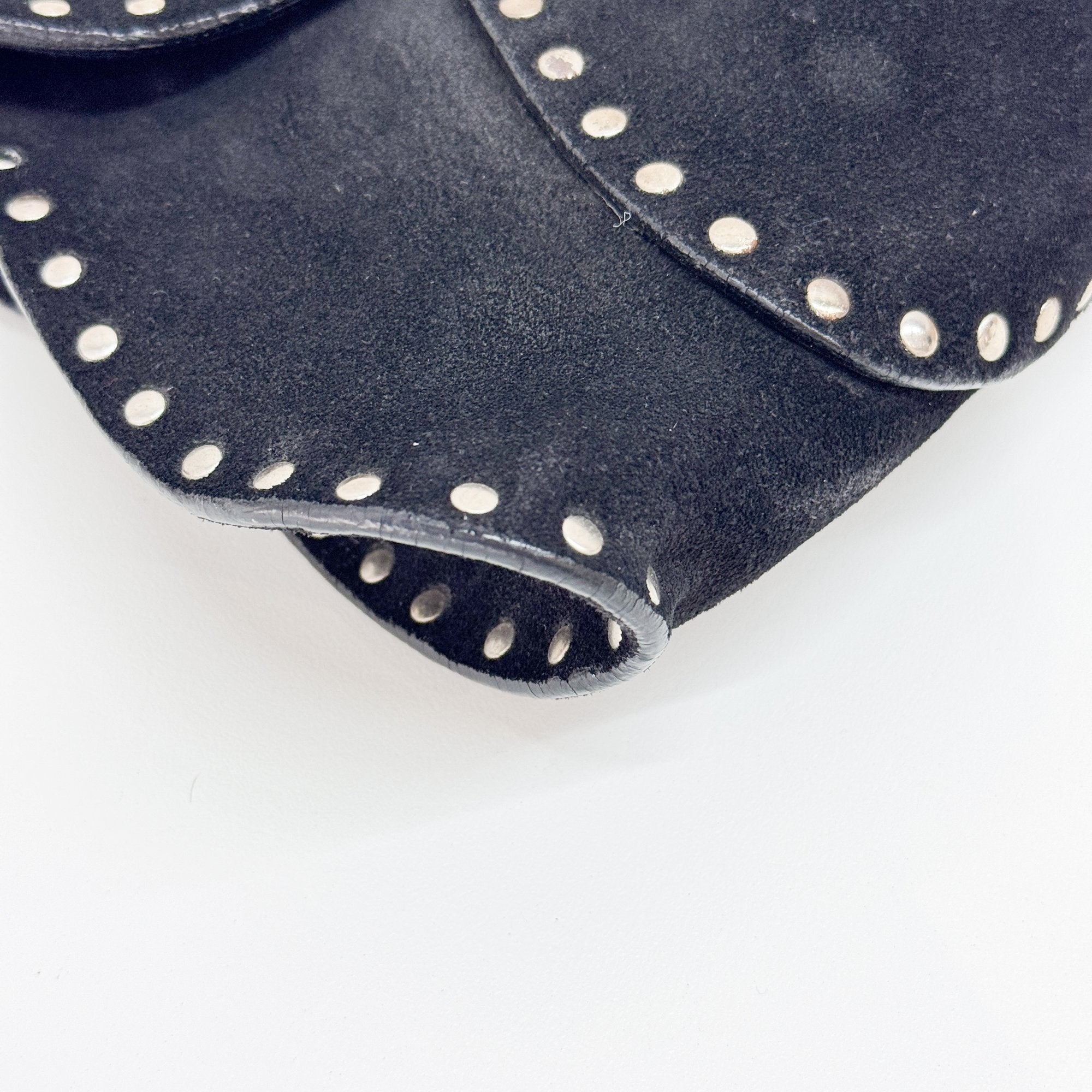 Black Suede Shoulder Bag