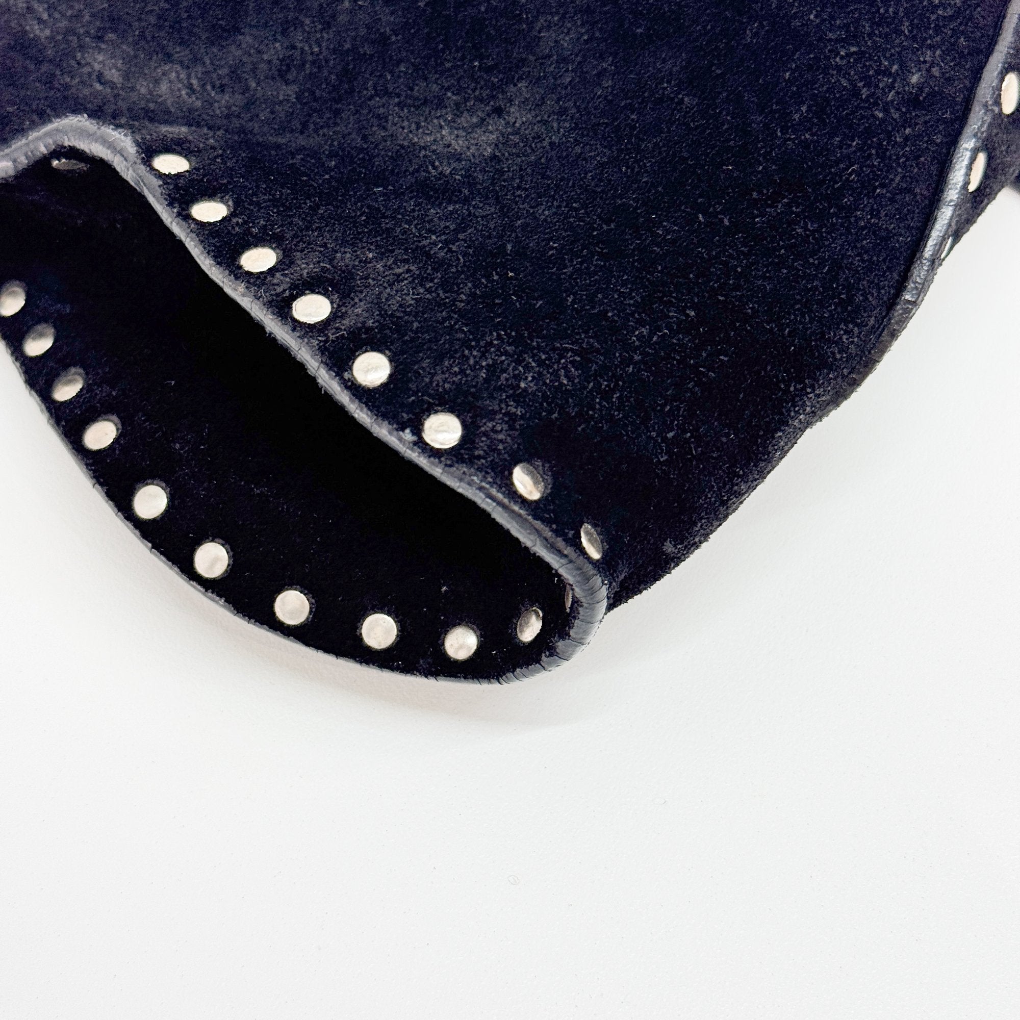 Black Suede Shoulder Bag
